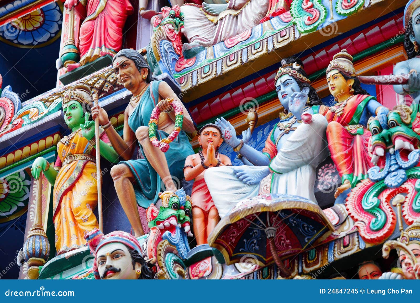 Hinduism statues stock image. Image of hindu, praying 24847245