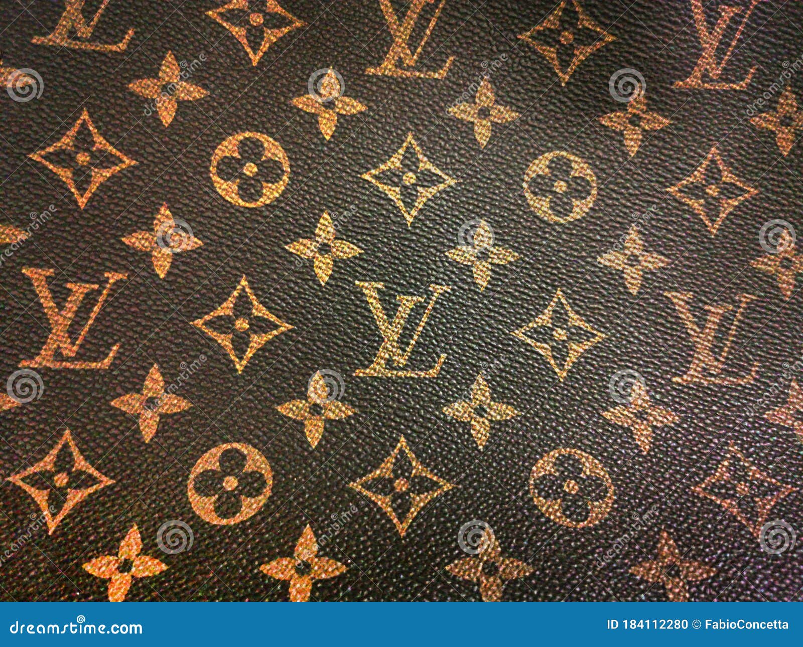 Hintergrund Einer Leder Art Mit Der Marke Louis Vuitton Redaktionelles Bild  - Bild von riemen, luxus: 184112280