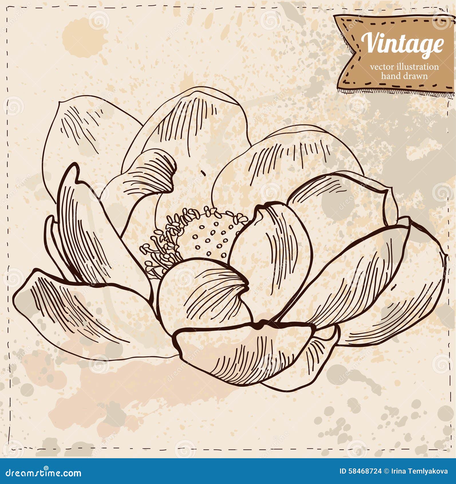 Hintergrund Mit Hand Skizze Vektor Abbildung