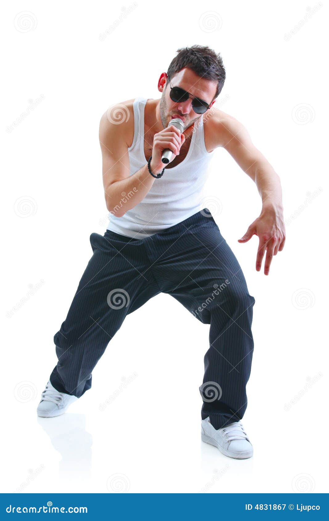 Hiphop artist stock image. Image of play, concert, playing 4831867