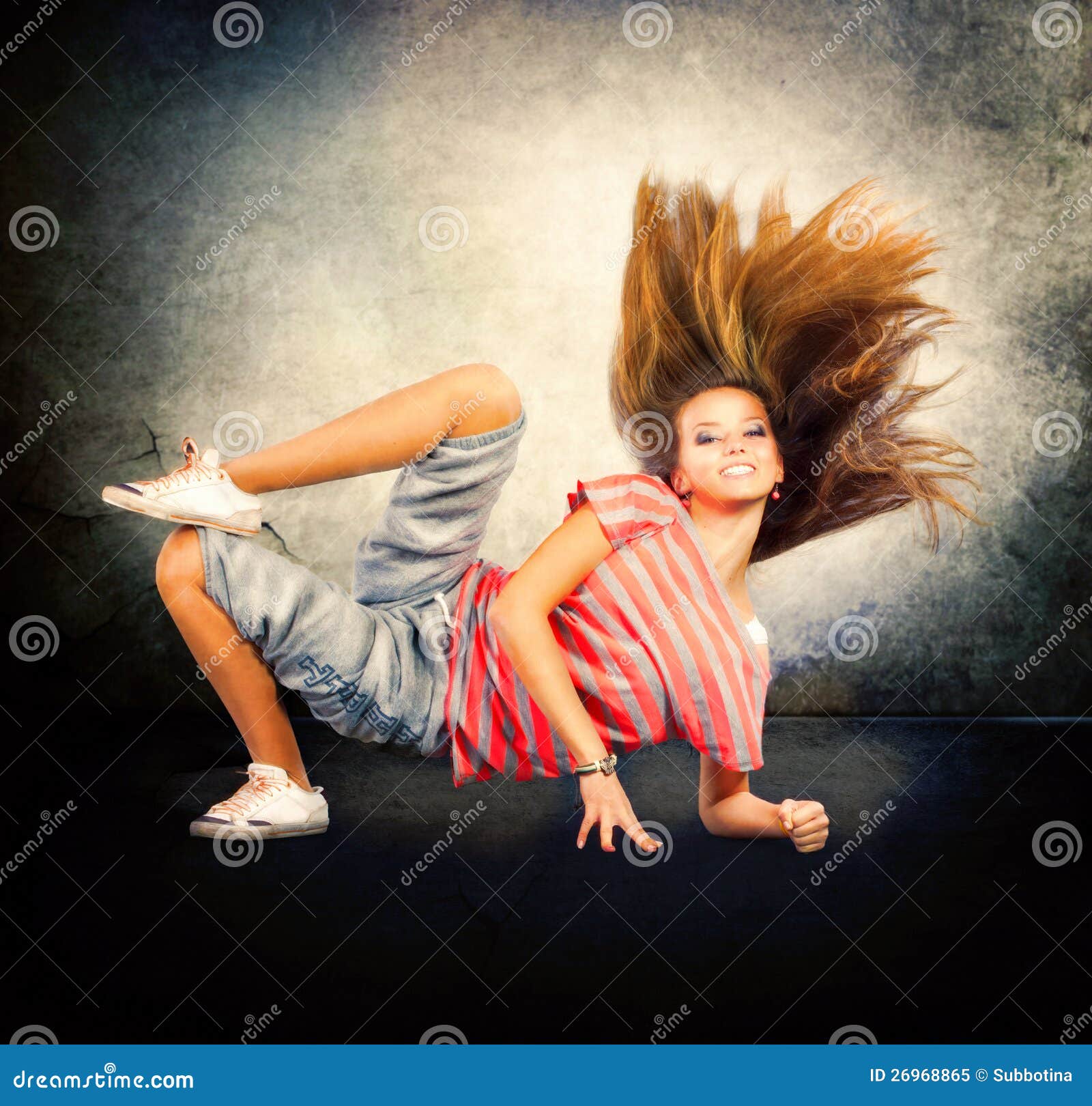 HipHop Dancing Girl Royalty Free Stock Photo Image 26968865