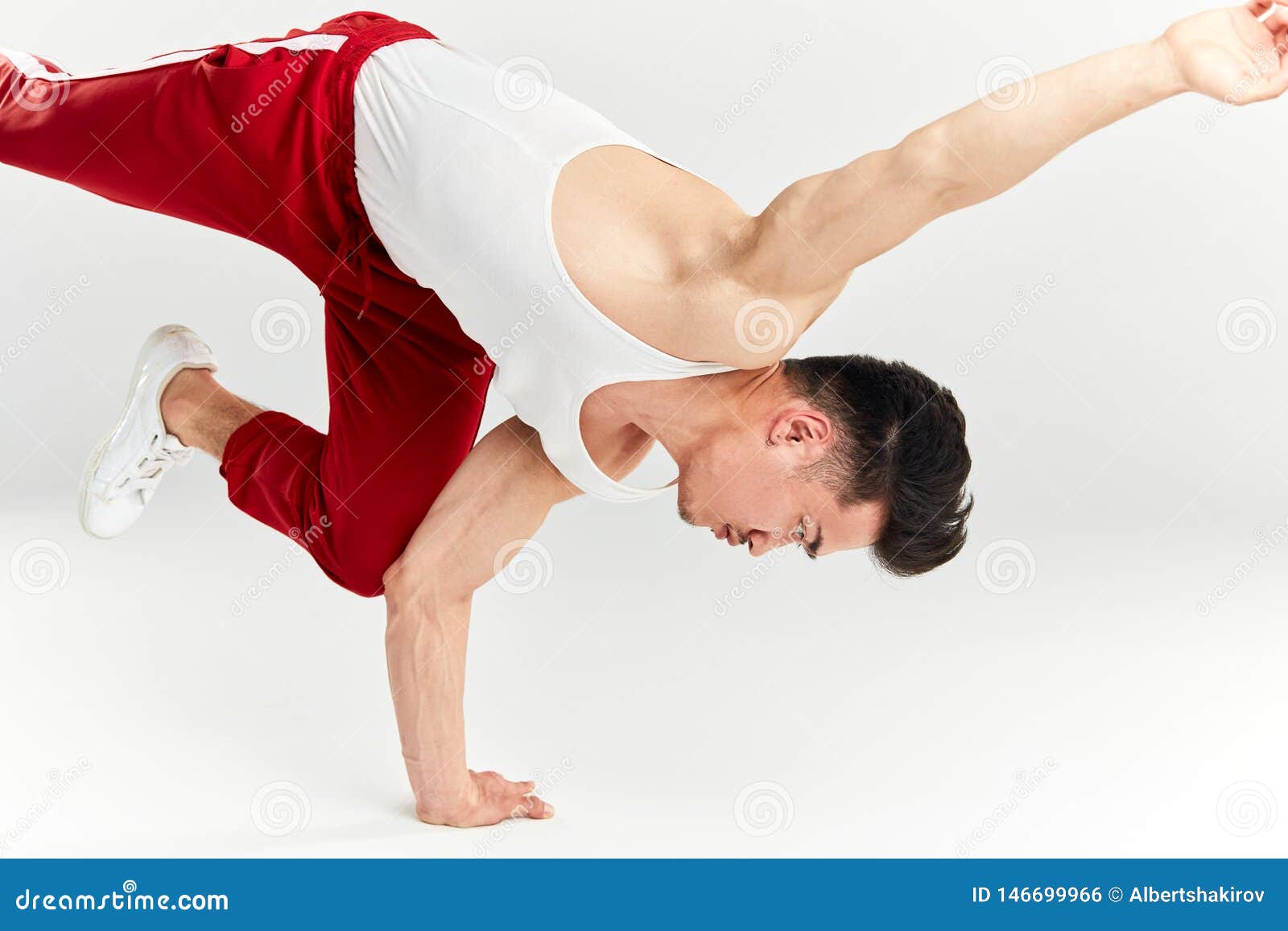 Hip Hop Acrobatic Break Dancer Breakdancing Young Man ...