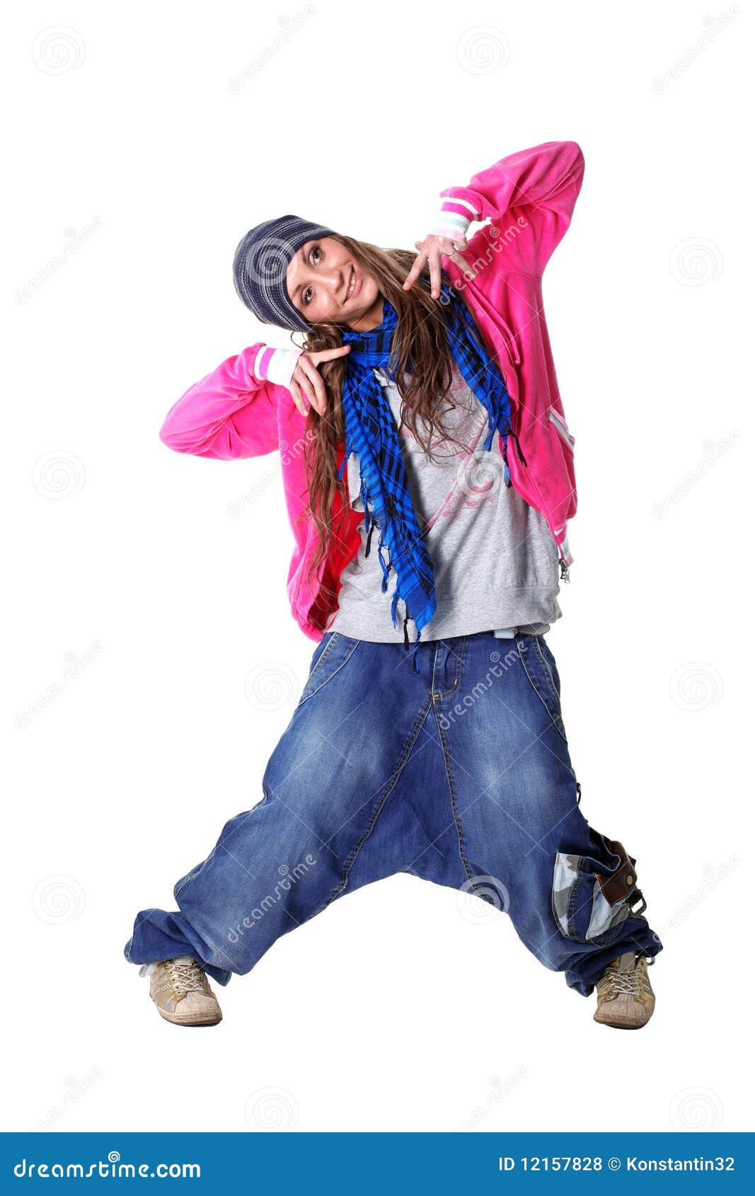 Hip hop woman dancer stock photo. Image of performer 12157828