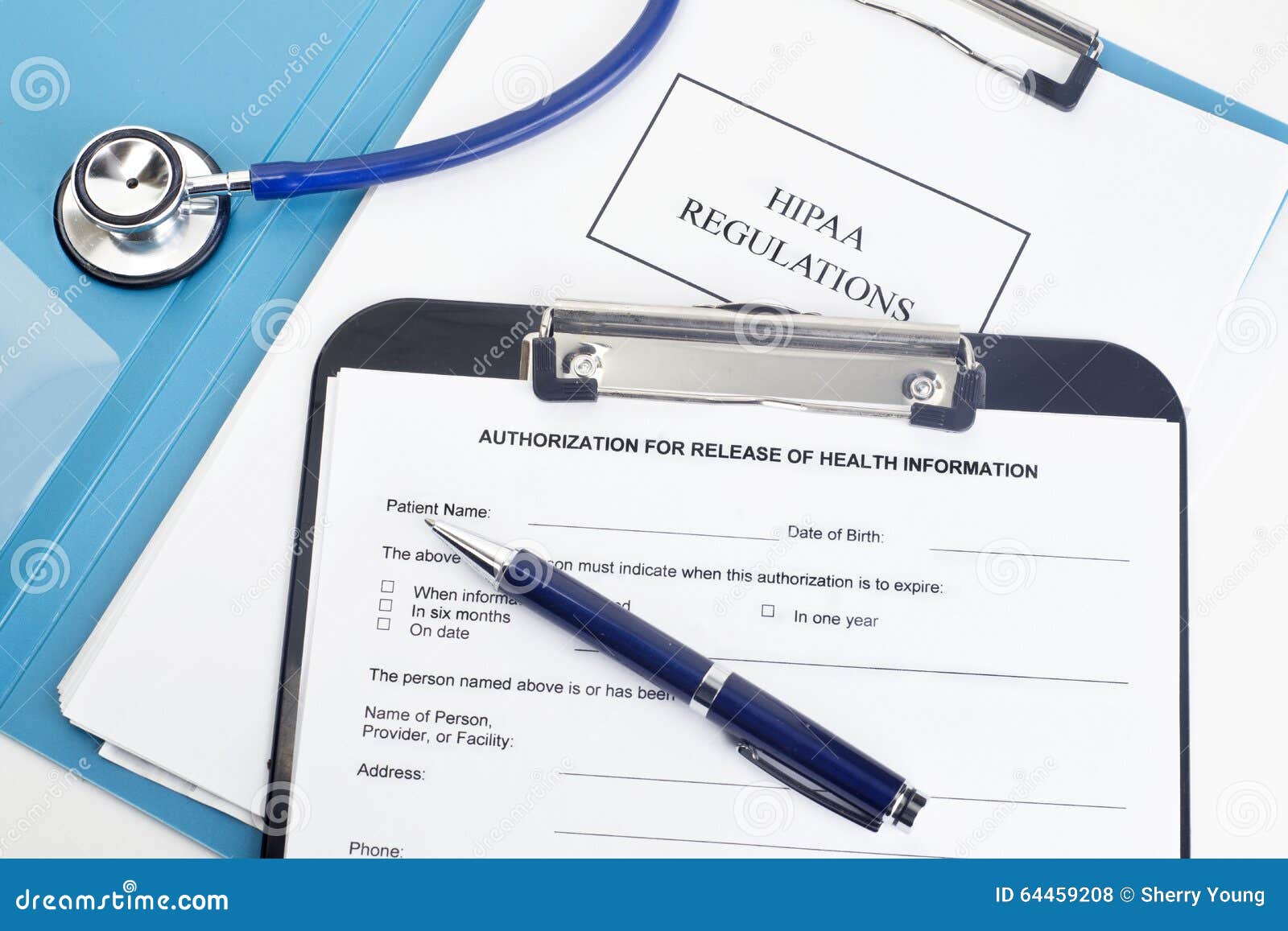 HIPAA Regulations stock photo. Image of privacy, office 64459208