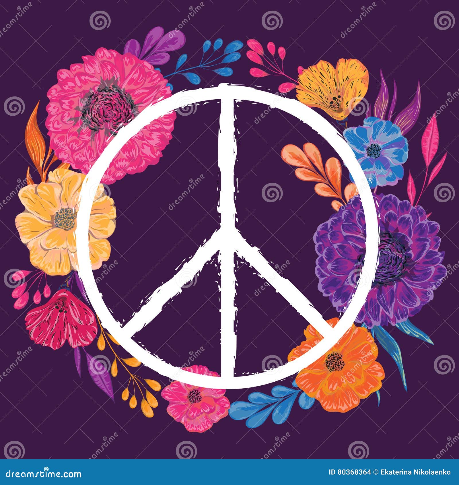 hippie peace hand