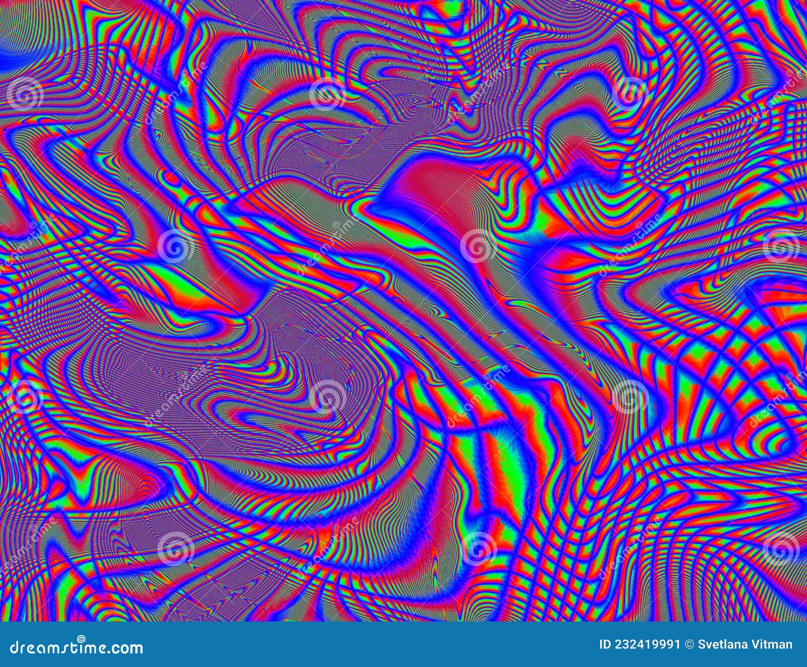 Hippie Trippy Psychedelic Rainbow Background LSD Colorful Wallpaper.  Abstract Hypnotic Illusion Stock Illustration - Illustration of rainbow,  hippie: 232419991