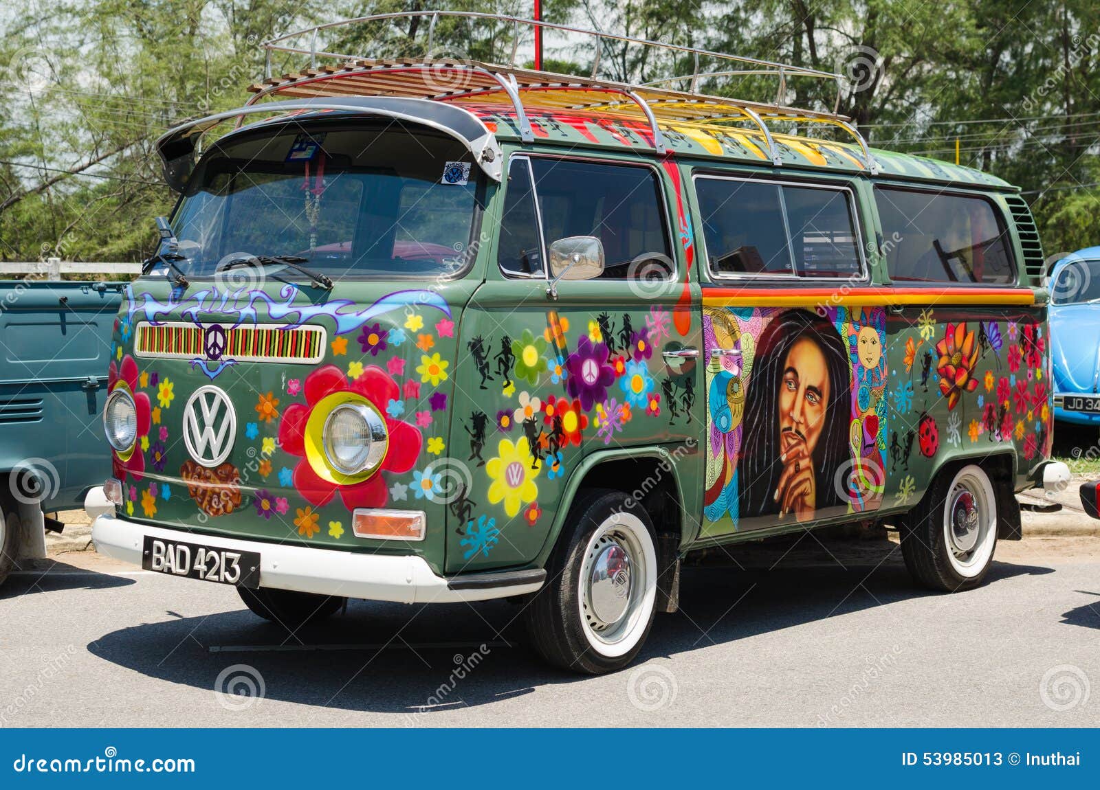 vw transporter hippie