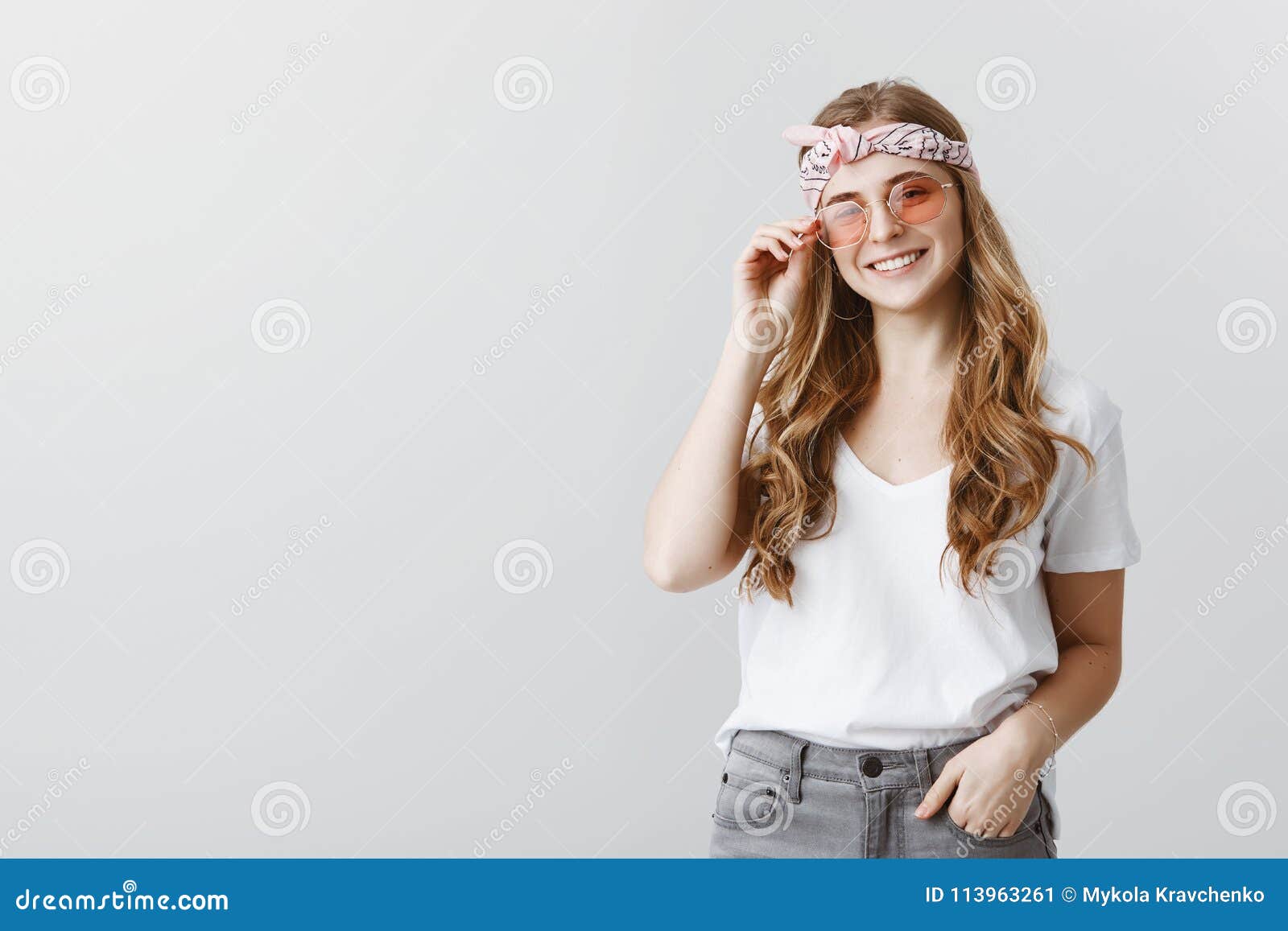 Hippies Still Among  Us  Portrait  Of Attractive Stylish 