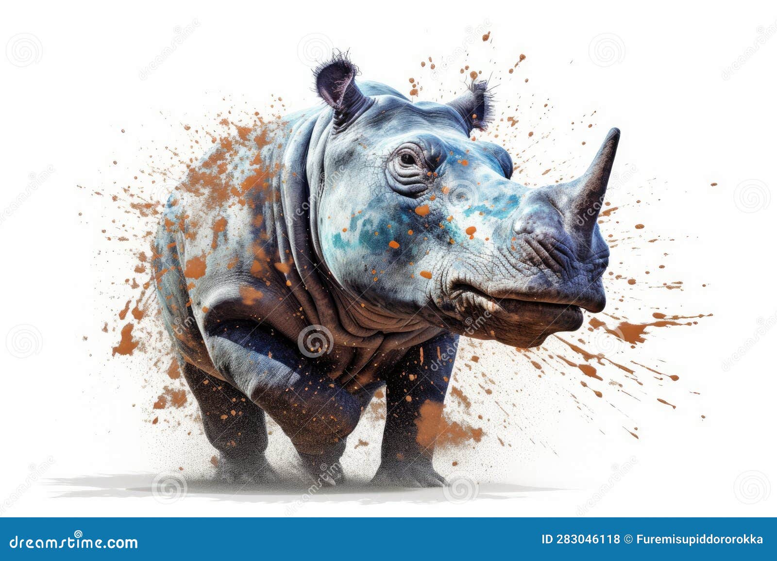 hippo form and spirit through an abstract lens. dynamic and expressive hippo print fashion  cute hippo poster