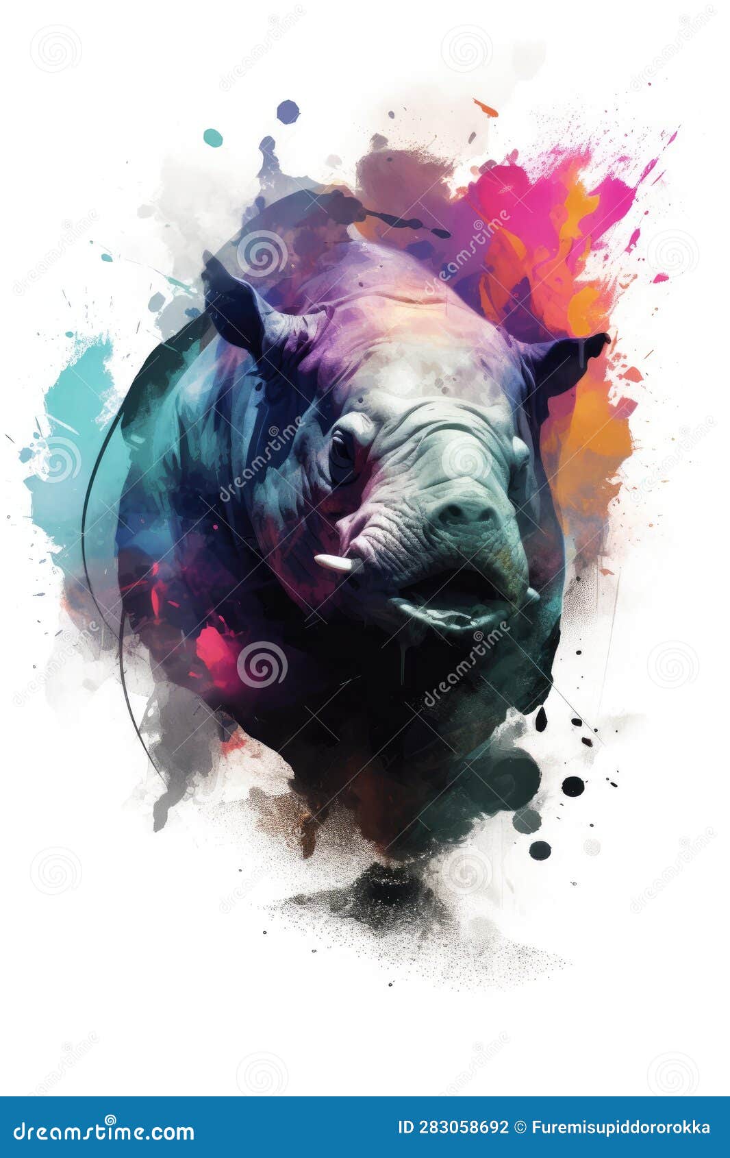 hippo form and spirit through an abstract lens. dynamic and expressive hippo print fashion  cute hippo poster