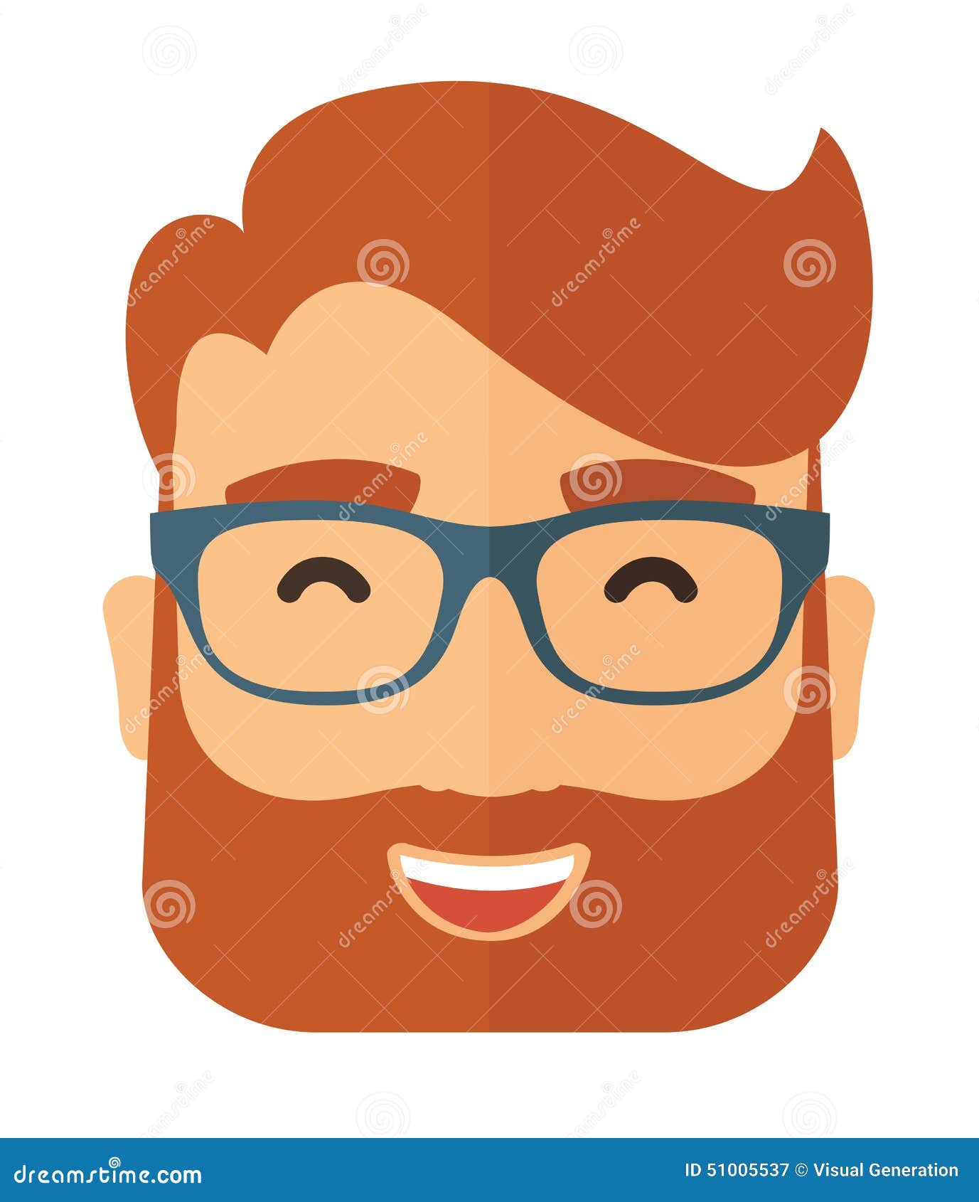A modern avatar of a gentleman with a beard glasses and a bow tie 2048523  Vector Art at Vecteezy