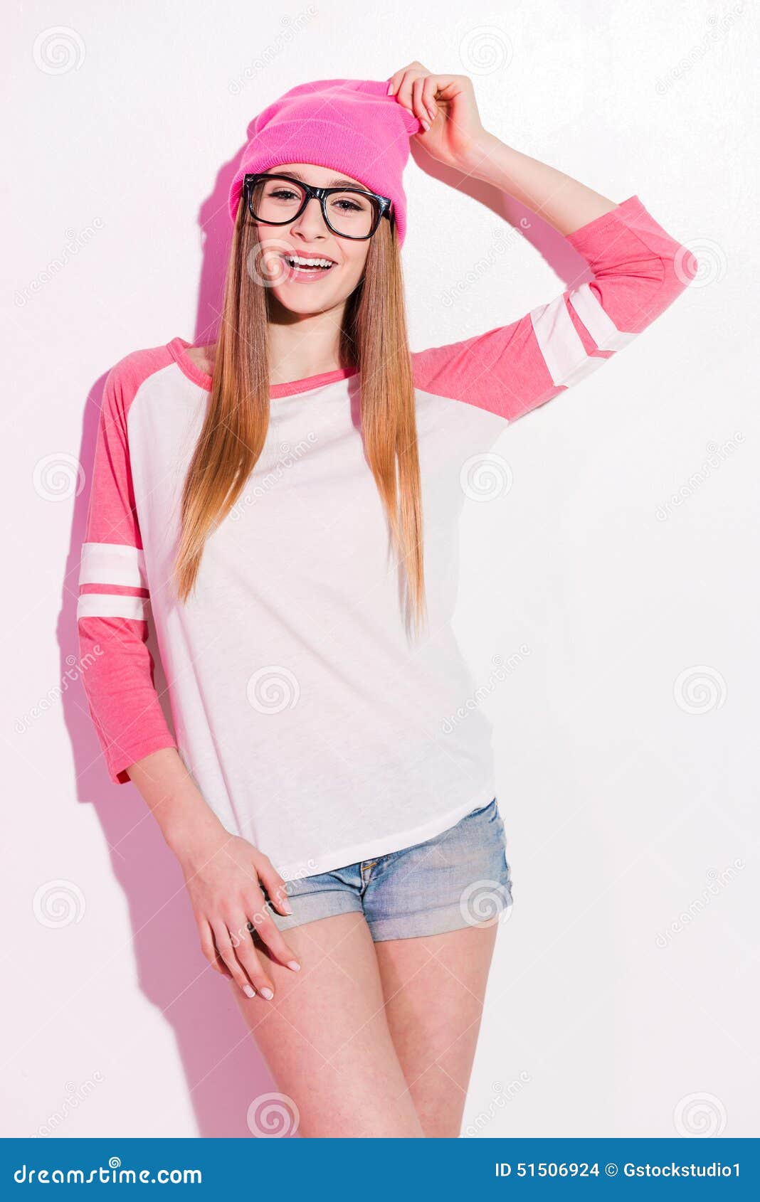 Hipster girl. stock photo. Image of funky, beauty, clothing - 51506924