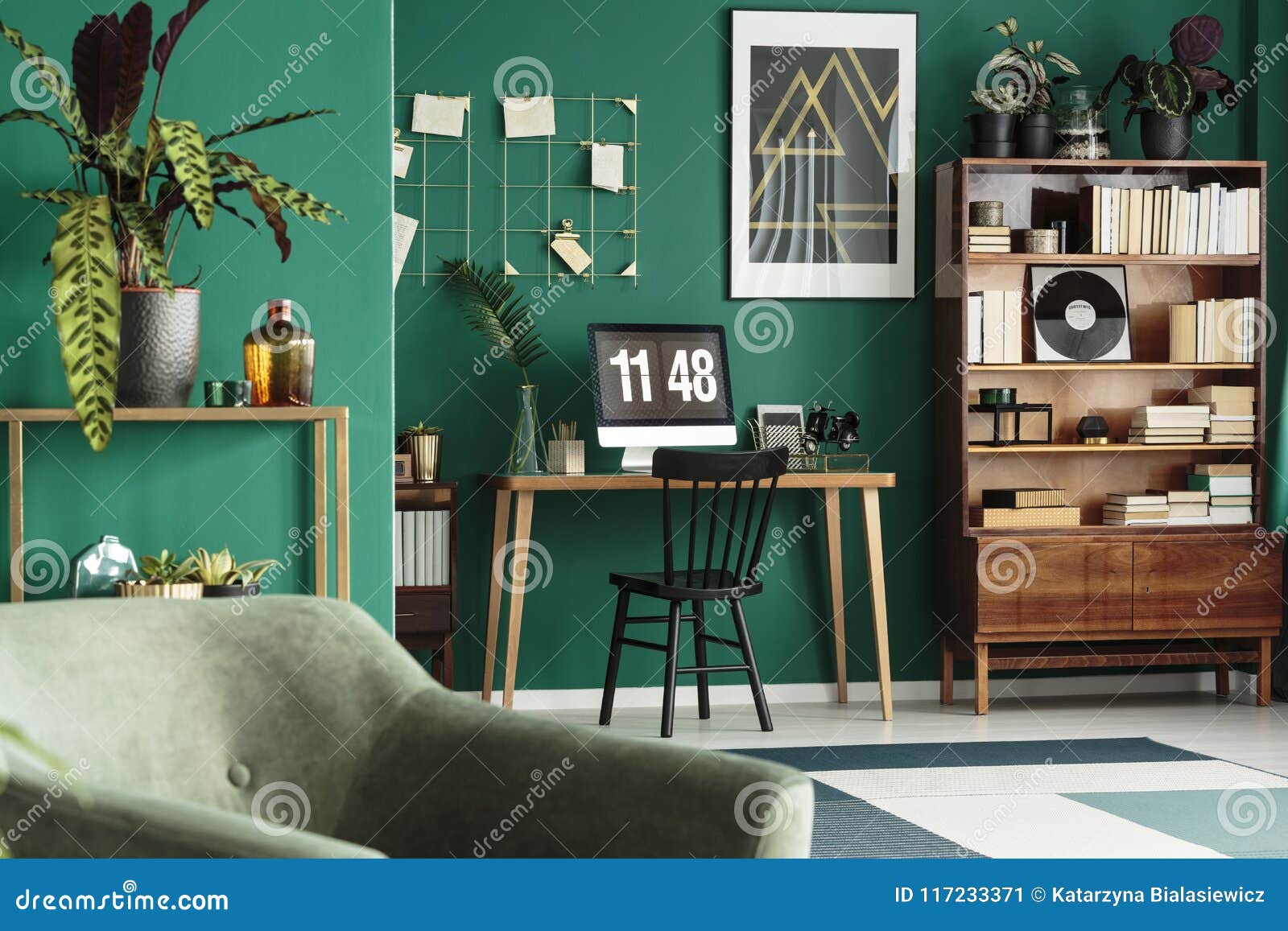 Hipster Home Office With Computer Stock Image Image Of