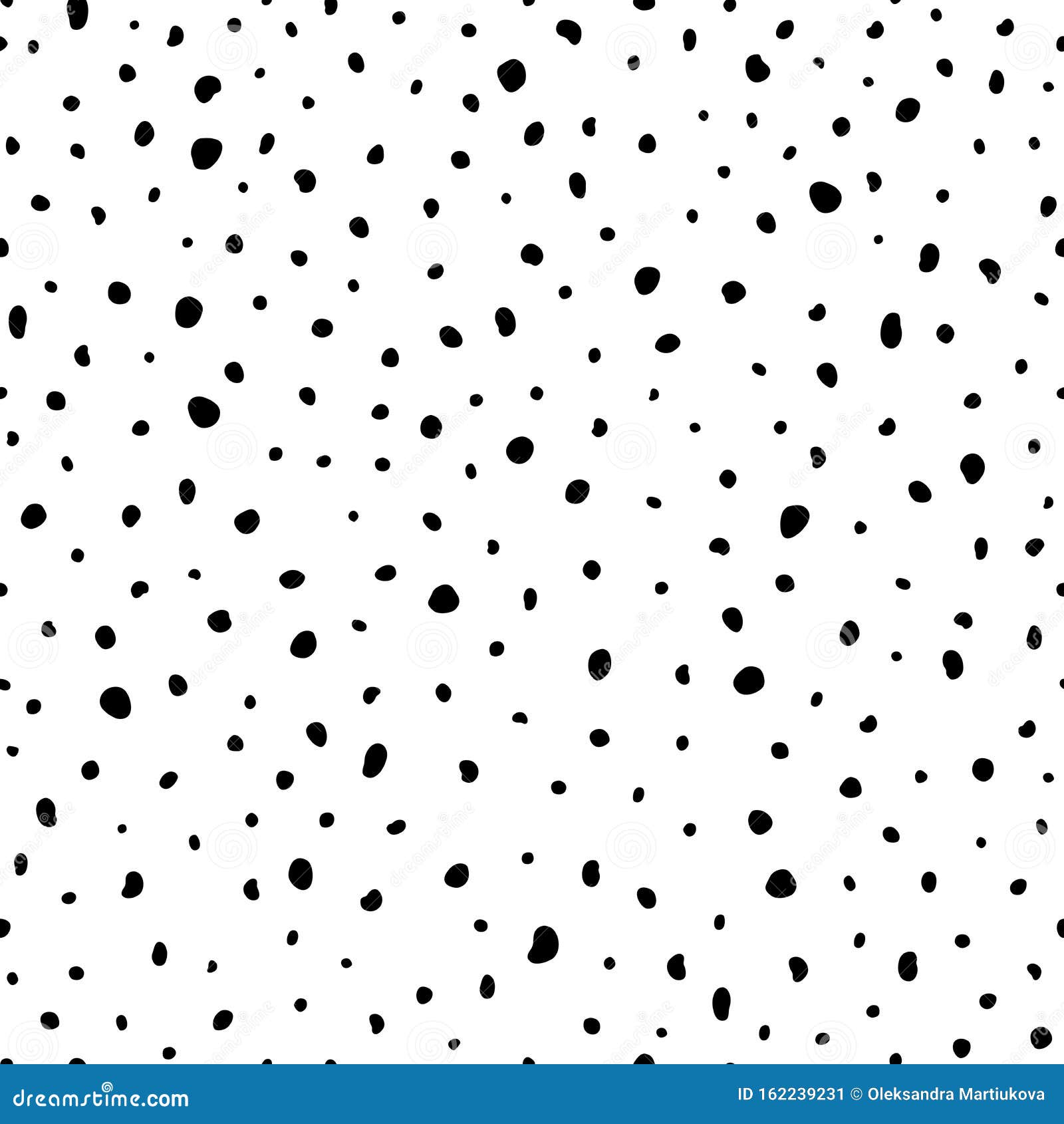 Hipster Seamless Dotted Pattern. Vector Abstract Texture with Hand ...