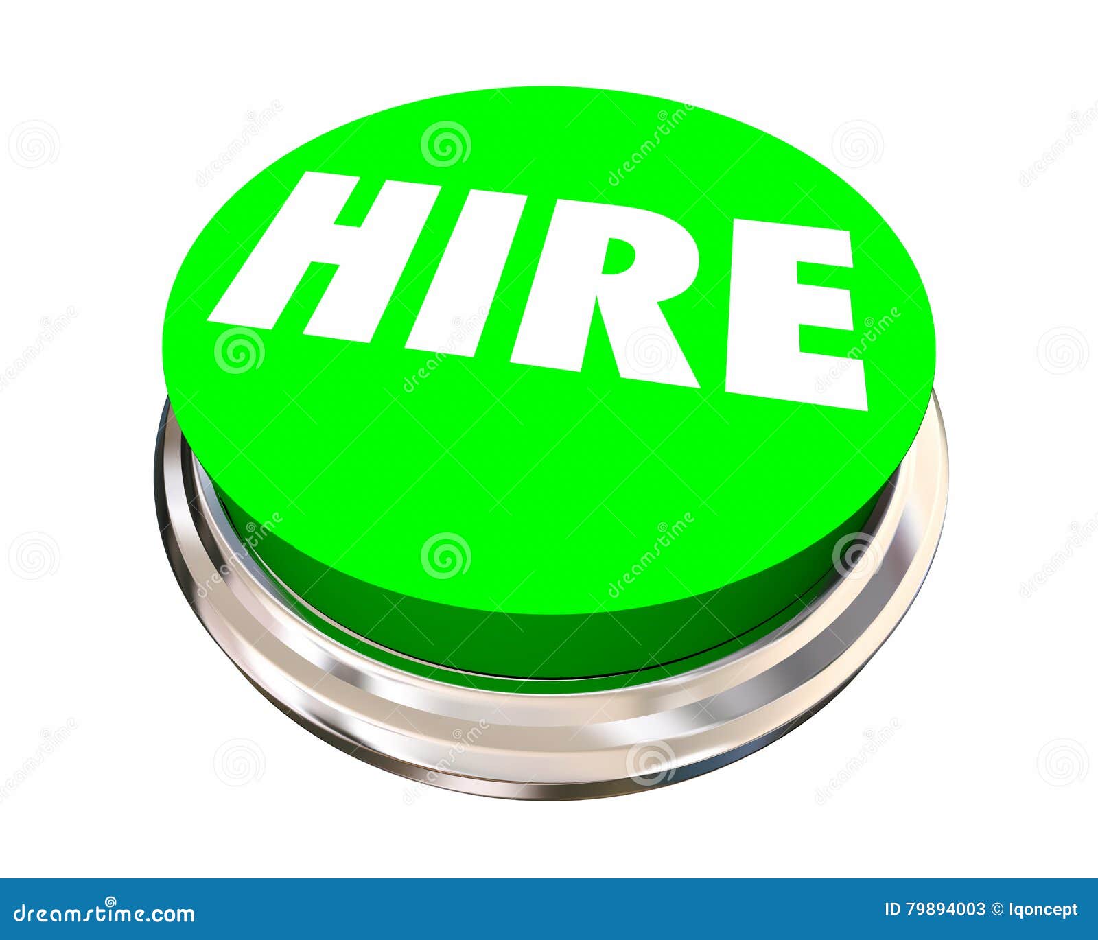 Hire New Employee Job Candidate Opening Button Stock Illustration