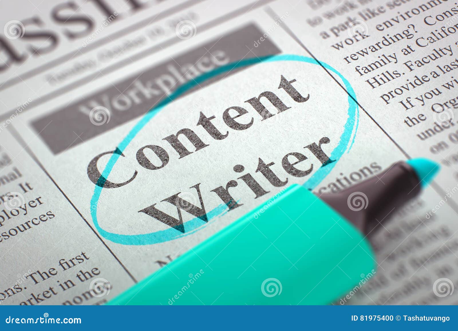 we are hiring content writer. 3d.