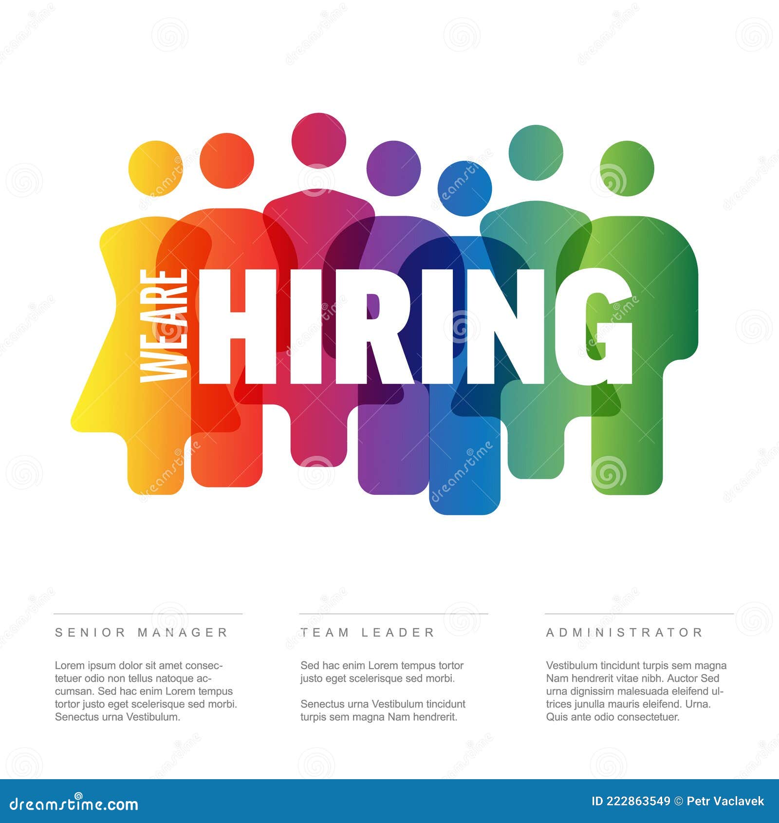 we are hiring minimalistic flyer template