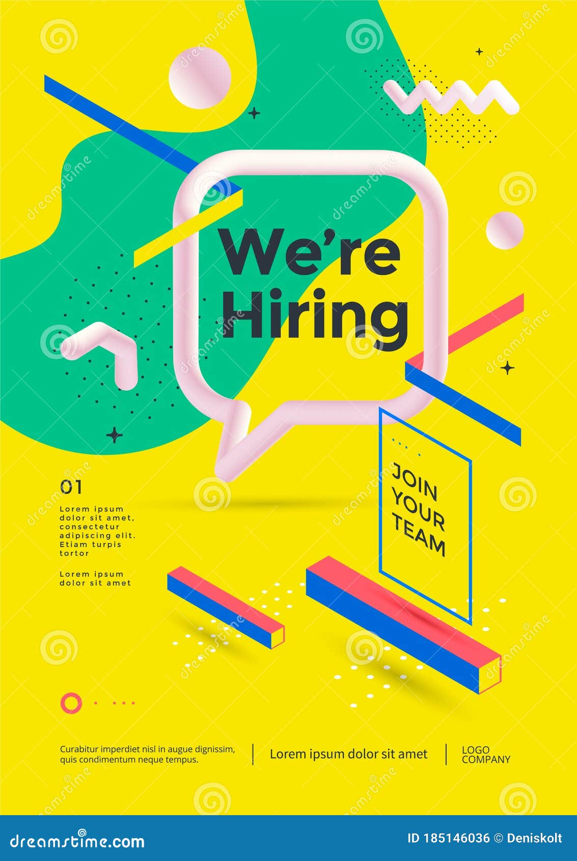 Job recruitment design for companies Square social media post layout We are hiring banner poster background template Stock Vector Adobe Stock