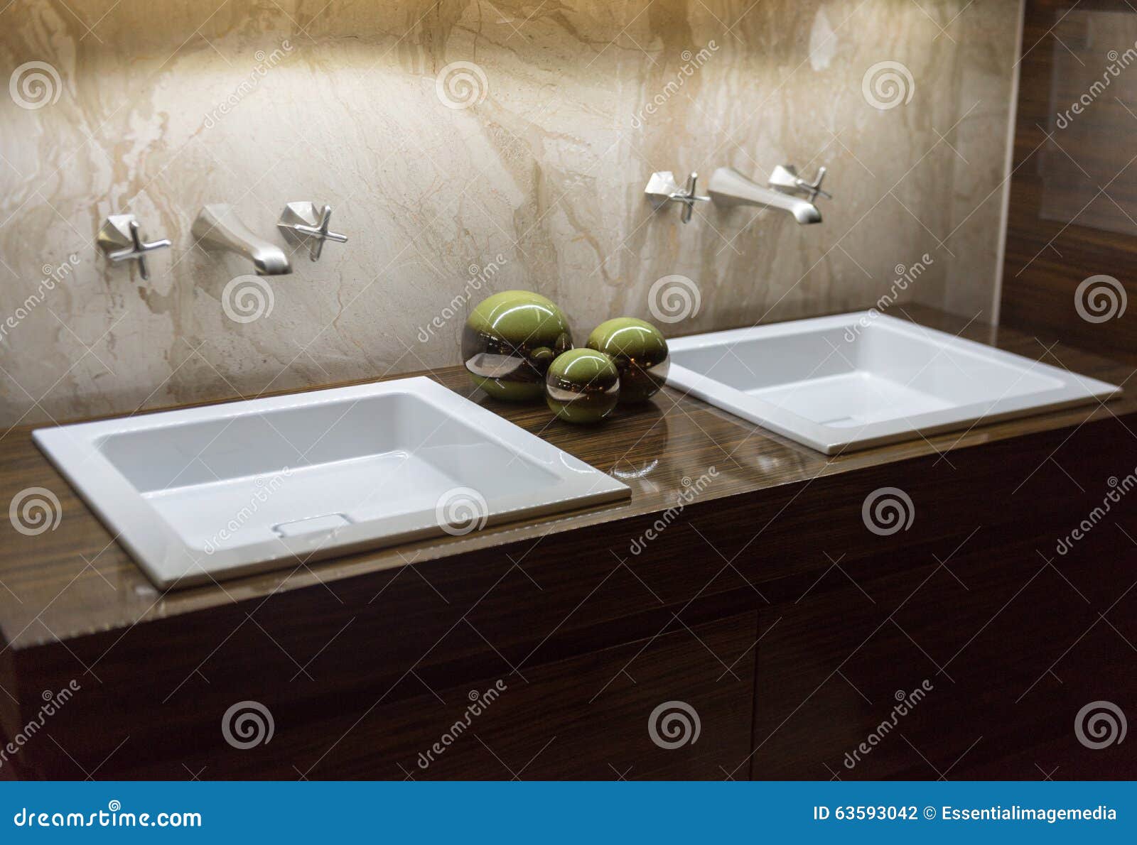 His & Hers Luxury Double Sinks Stock Photo Image of house, basin