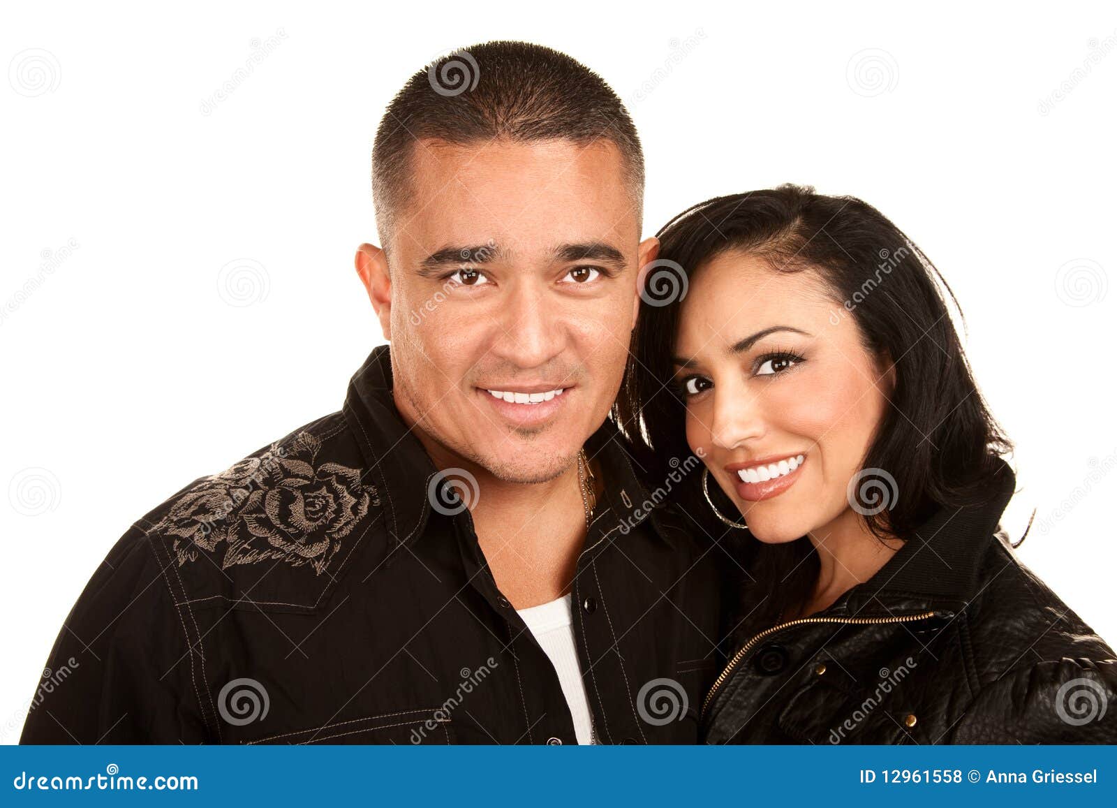 Hispanic Couple stock photo. Image of brunette, emotion 12961558