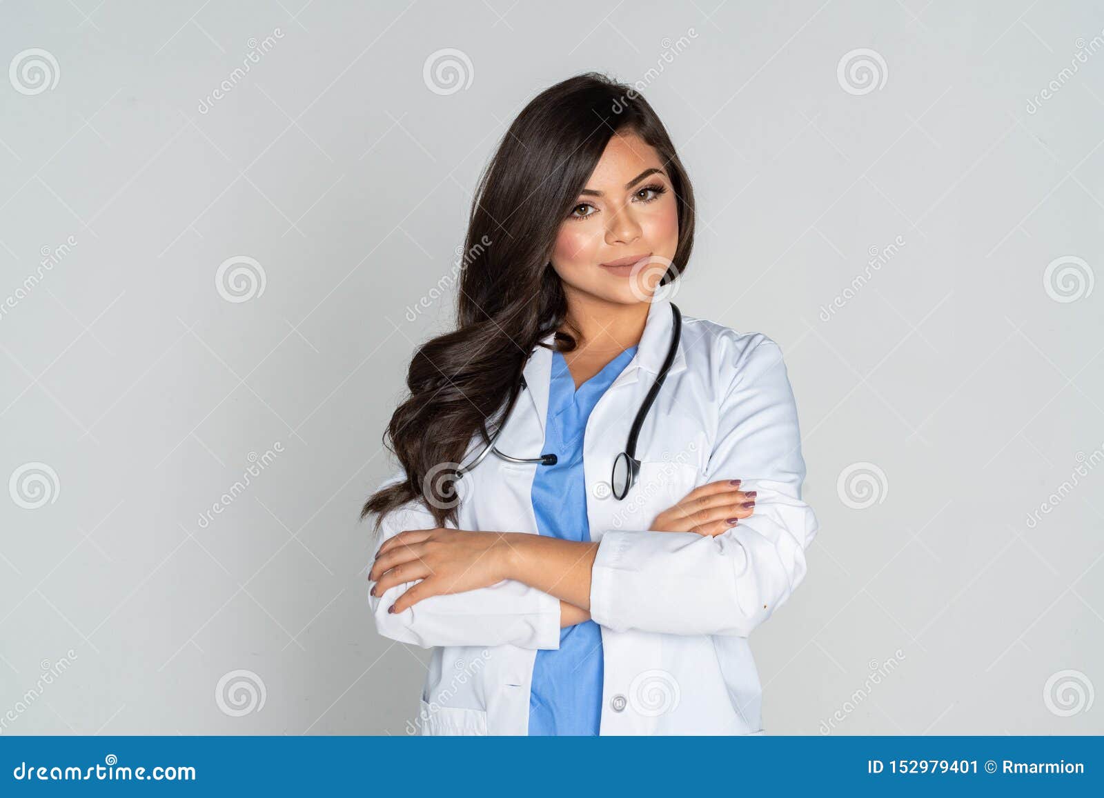 Hispanic Female Doctor in a Hospital Stock Image Image of hispanic