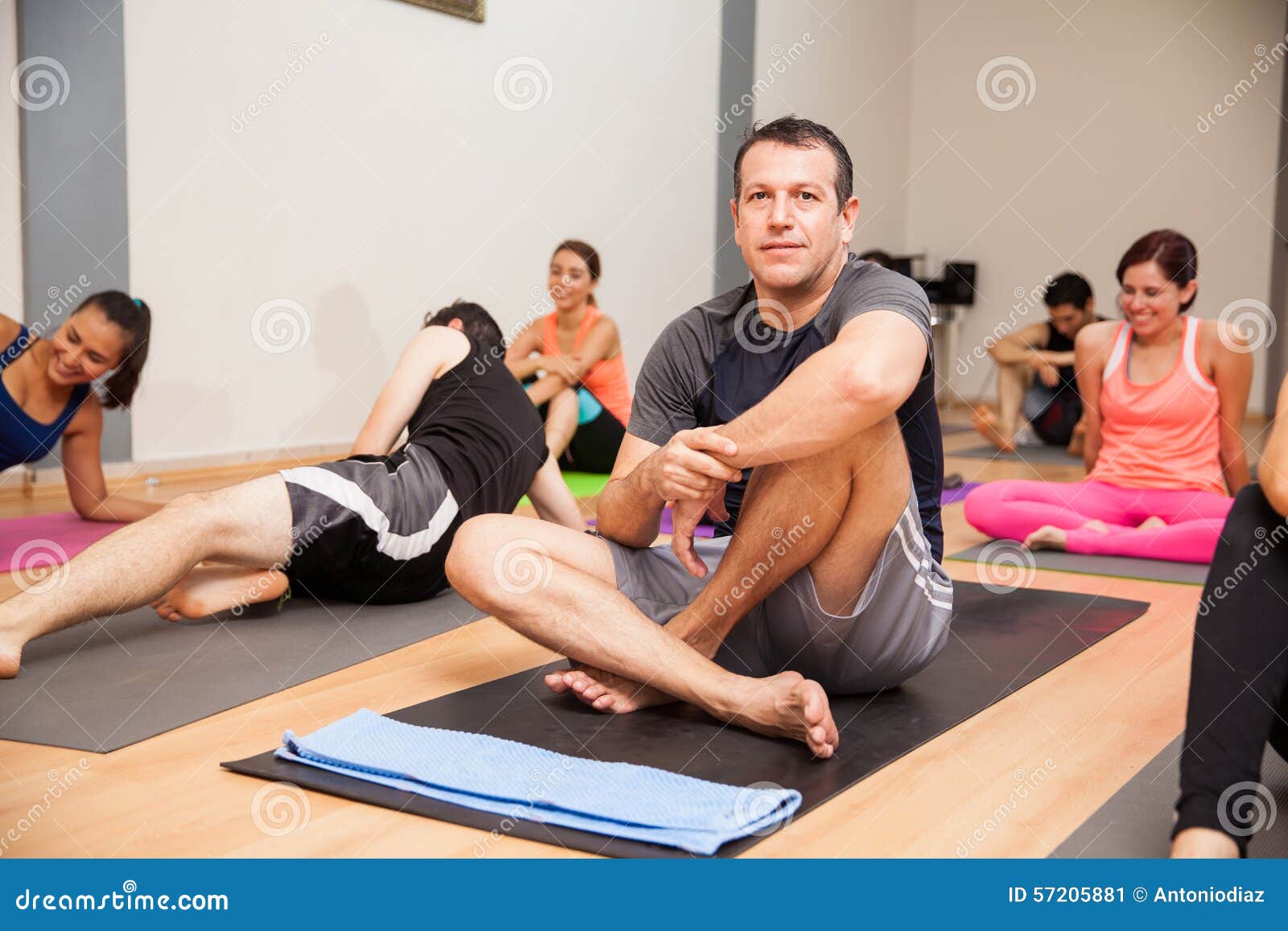 Hispanic Man In Yoga Class Stock Image Image Of Fitness 5751 Hispanic Man In Yoga Class Stock Image Image Of Fitness 5751