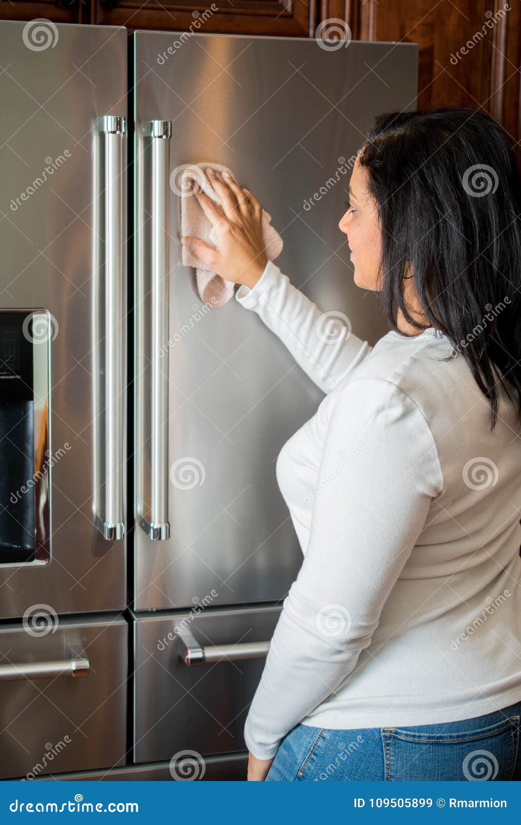 Hispanic Mom Cleaning stock image. Image of clean, hispanic 109505899