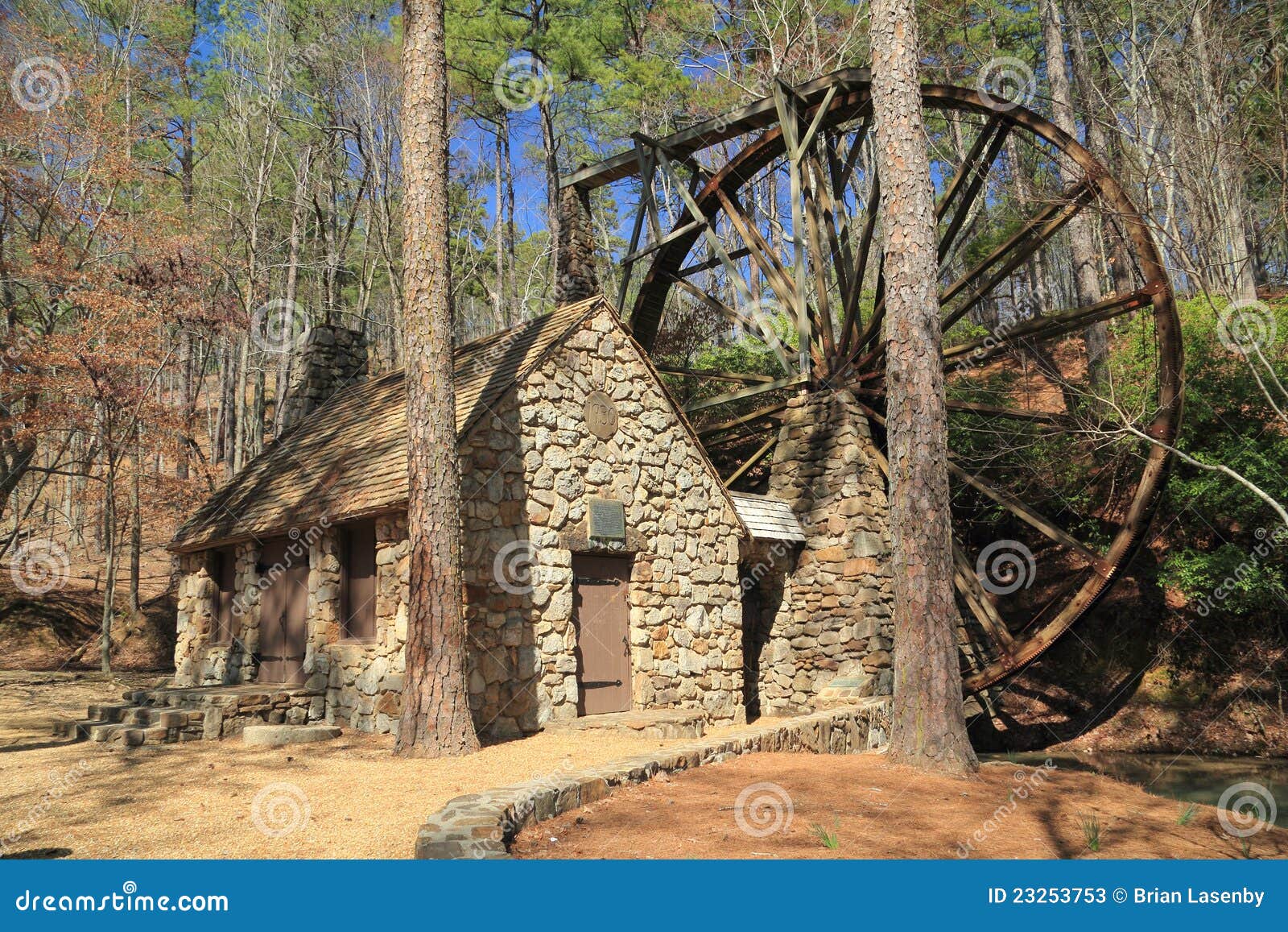 Historic 1930 Grist Mill Stock Image Image of scenic