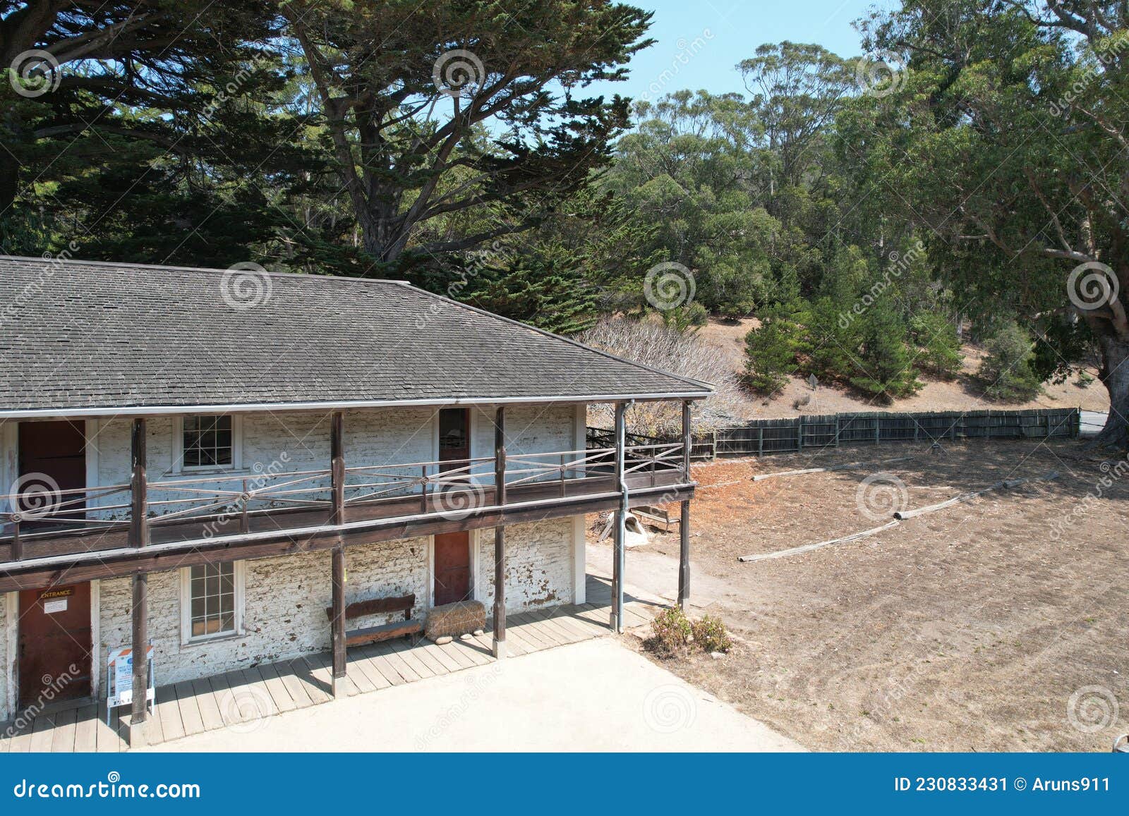 Historic Adobe Sanchez House in Pacifica California Editorial Photo