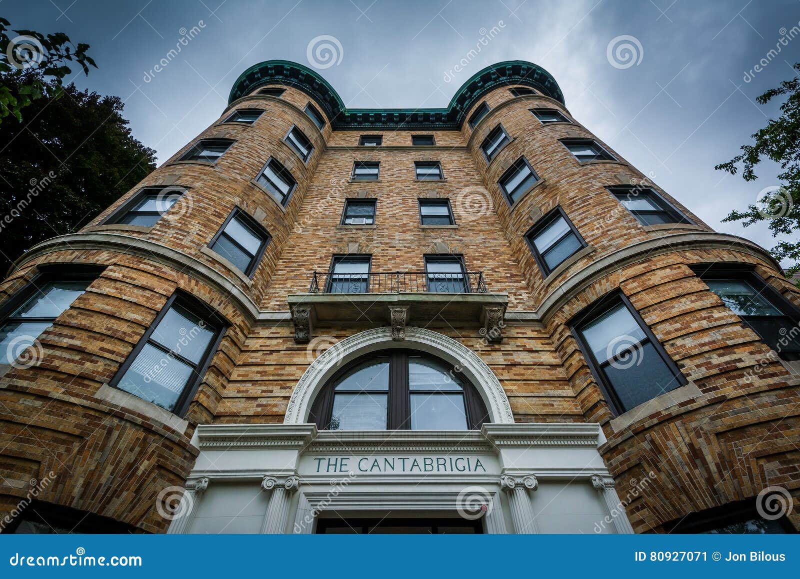 Historic Apartment Building in Boston, Massachusetts. Editorial Photo