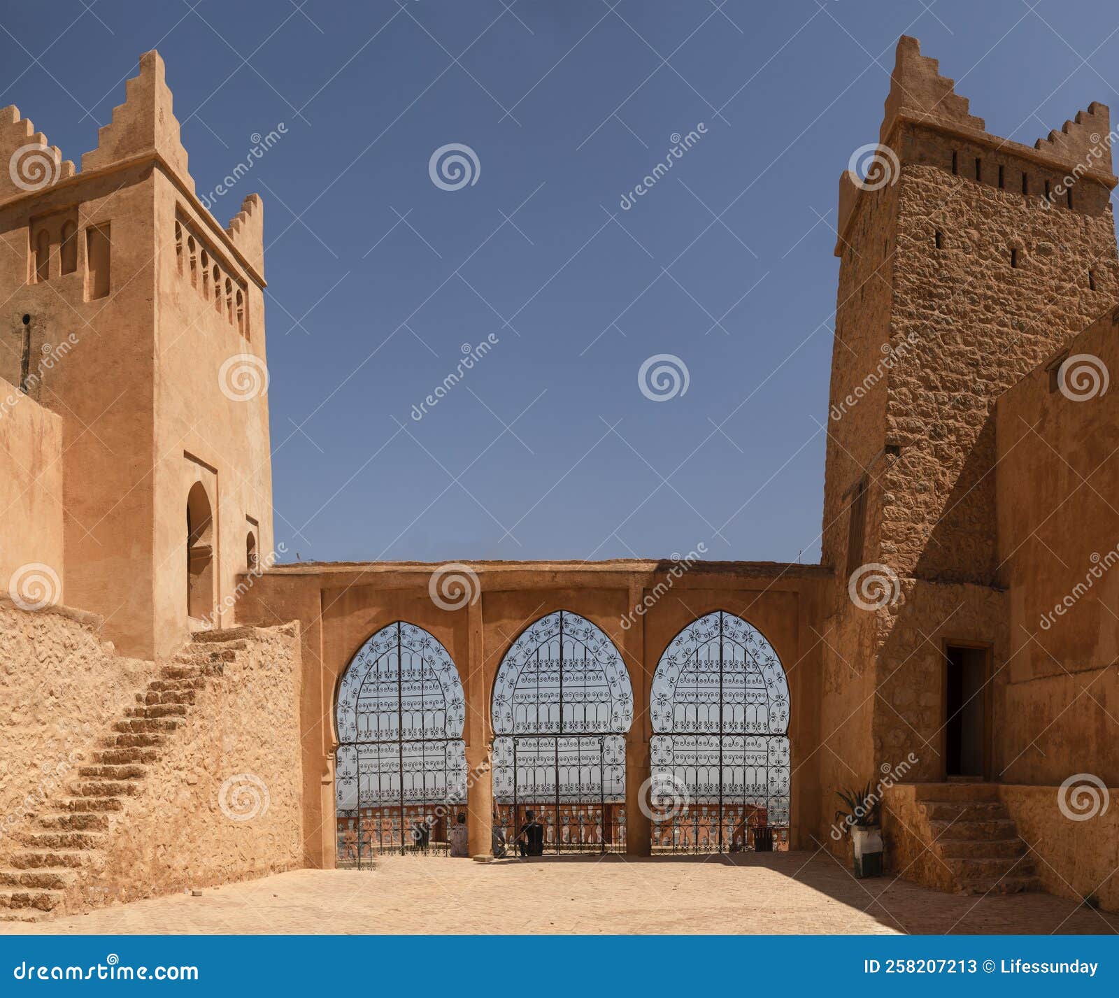 the historic arab kasbah also known as kasbah or borj ras el ain in beni mellal (morocco