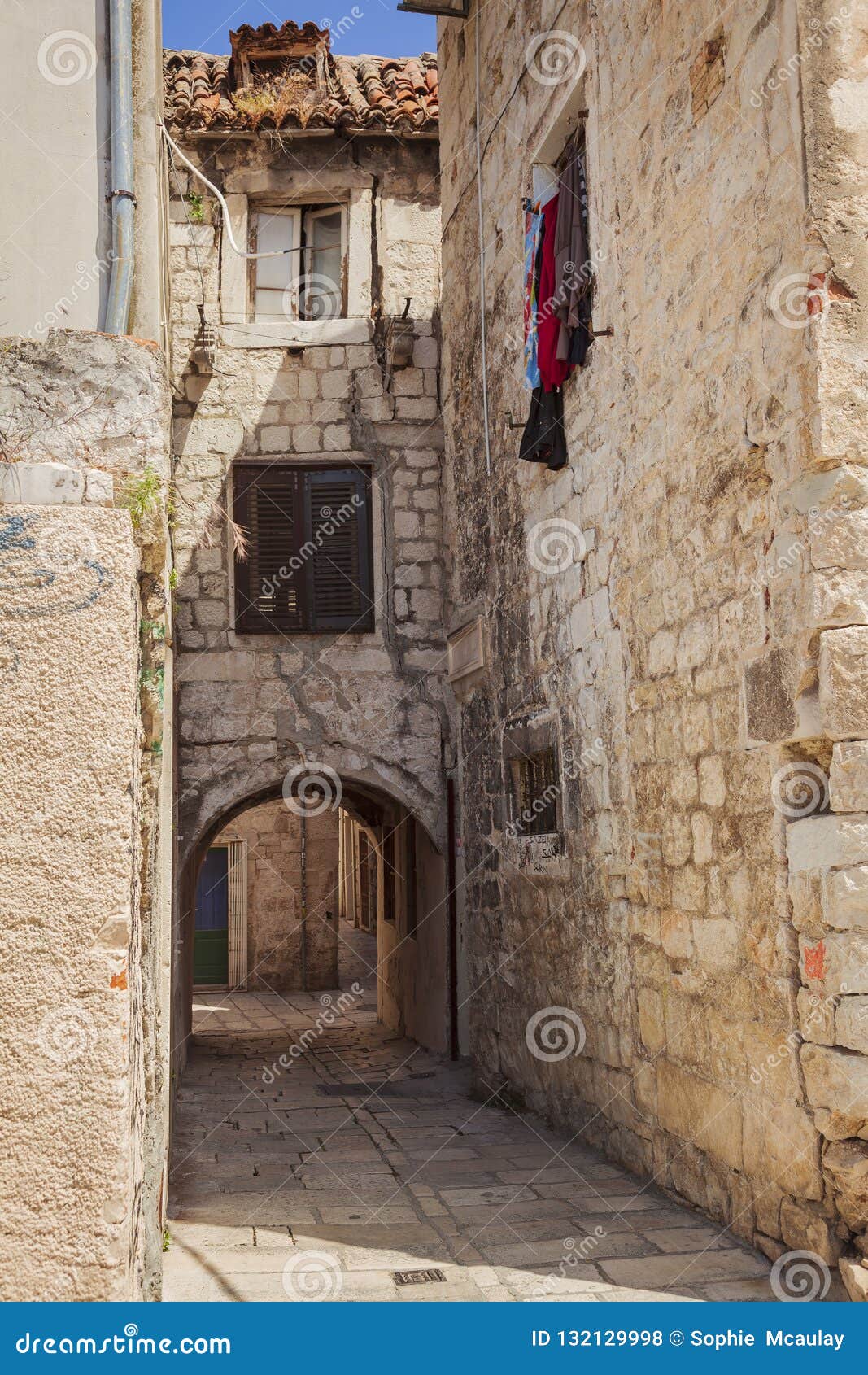 Split old town house stock photo. Image of exterior 132129998