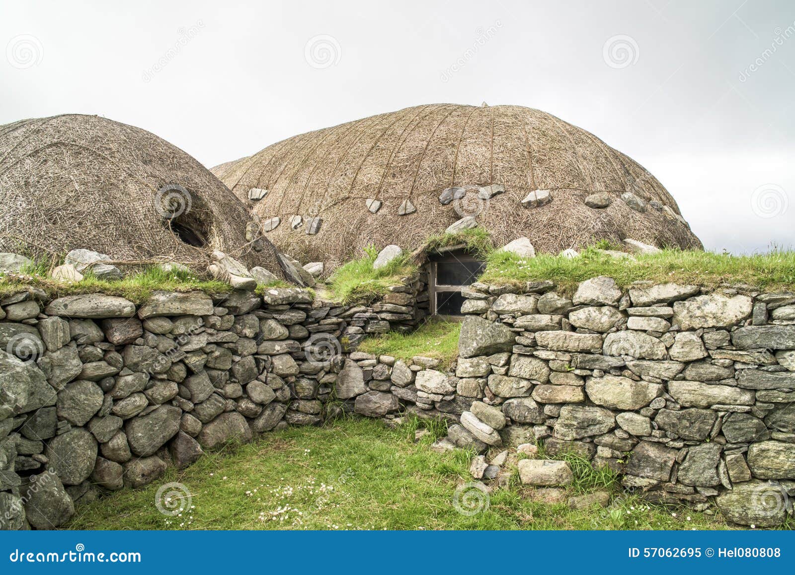 historic arnol blackhouse, isle of lewis, scotland
