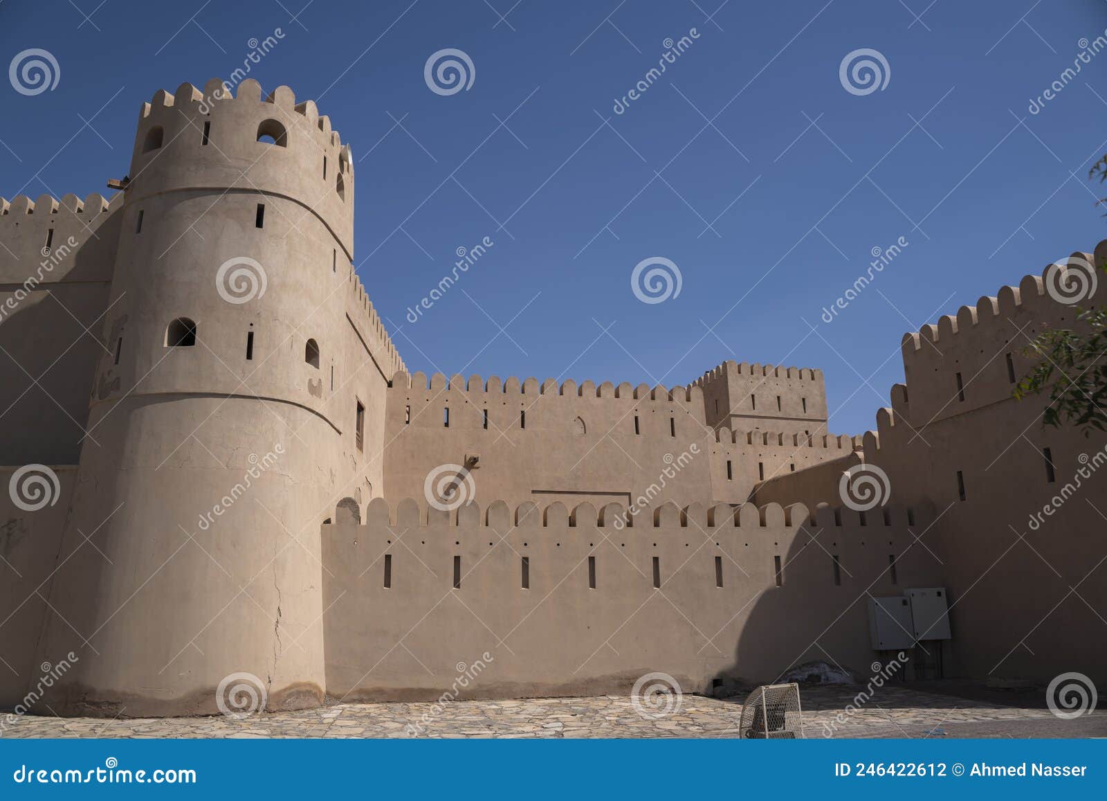 Ibri castle in oman stock photo. Image of building, landmark 246422612