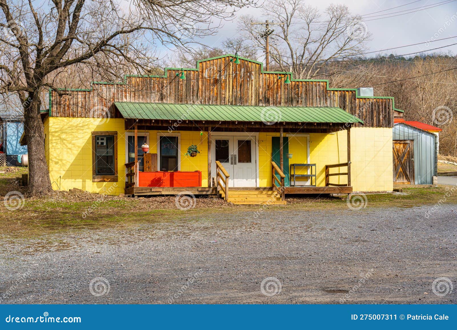 Historic Building in Leslie, Arkansas Stock Image Image of buildings