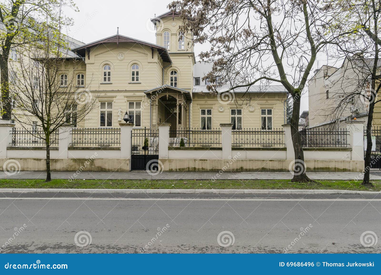 Historic Building. Old historical building on Kopernika street in City of Krakow, Poland.