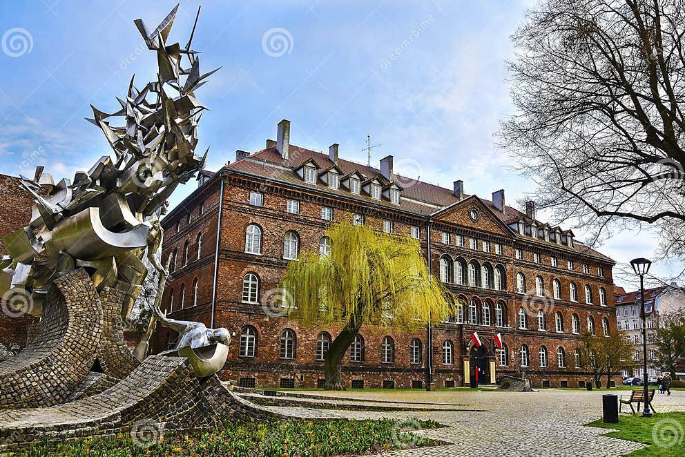 Historic Building of the Polish Post Office in Gdansk, Poland. Museum and Monument To Defenders