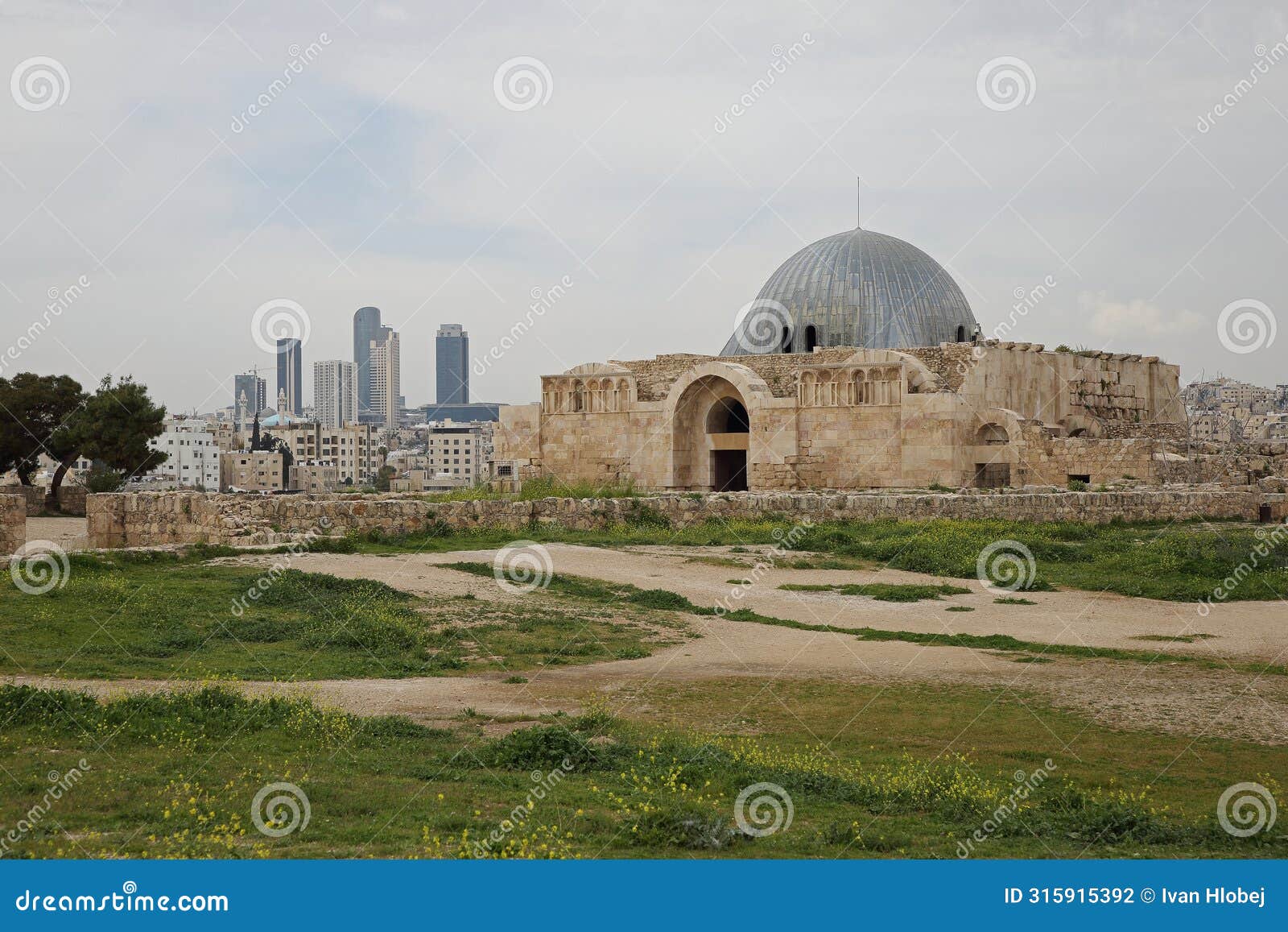 umayyad palace, amman citadel, jordan