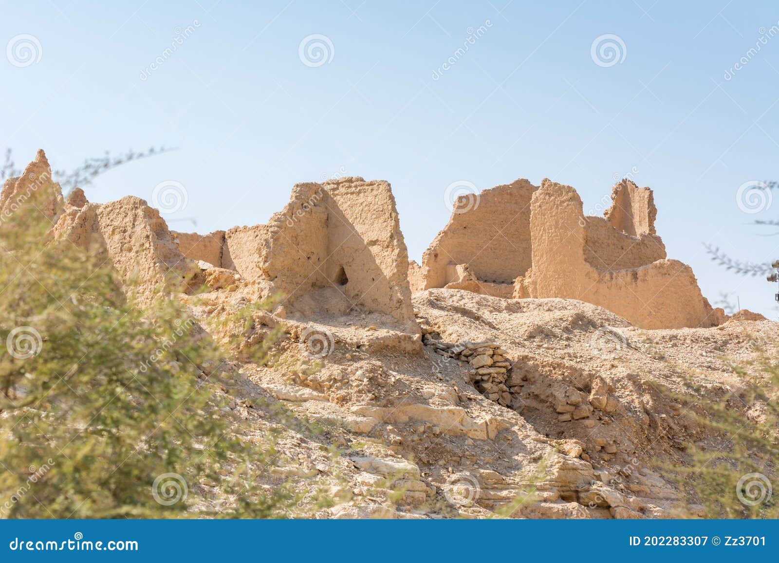 historic buildings in dariyah clay castle, also as dereyeh and dariyya, a town in riyadh, saudi arabia, original home of the saudi