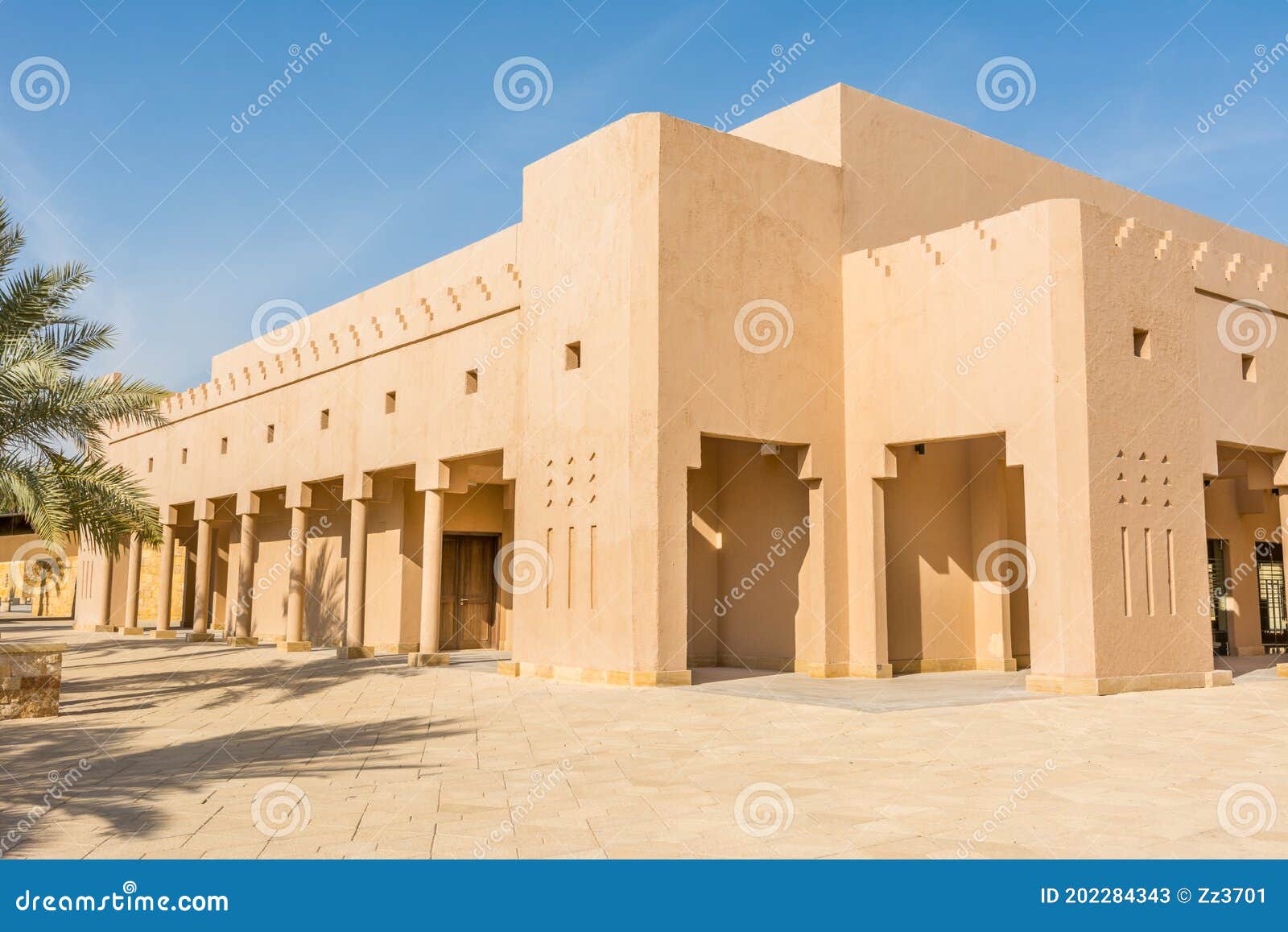 historic buildings in dariyah clay castle, also as dereyeh and dariyya, a town in riyadh, saudi arabia, original home of the saudi