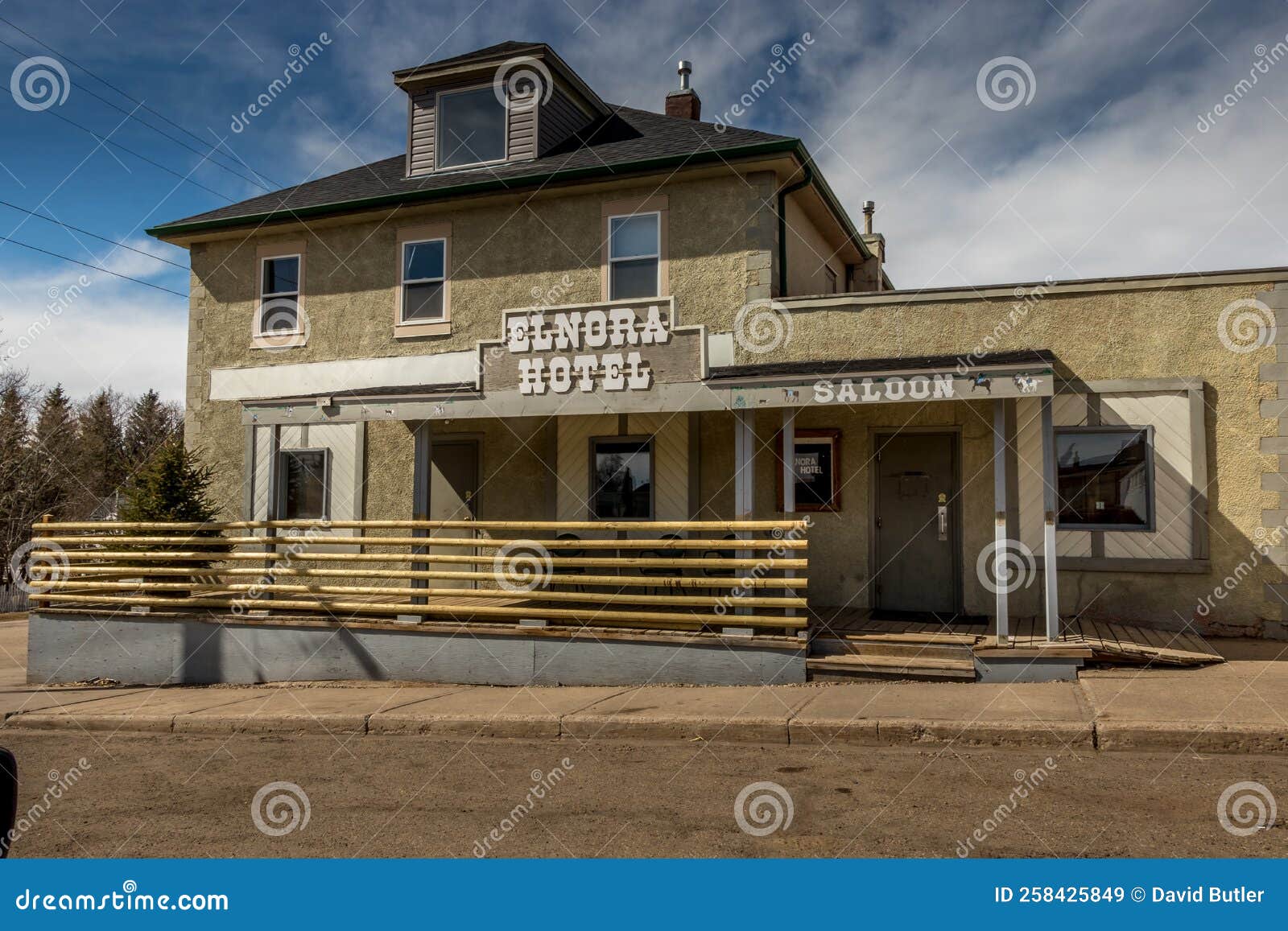 Historic Buildings Elnore Alberta Canada Editorial Stock Image Image