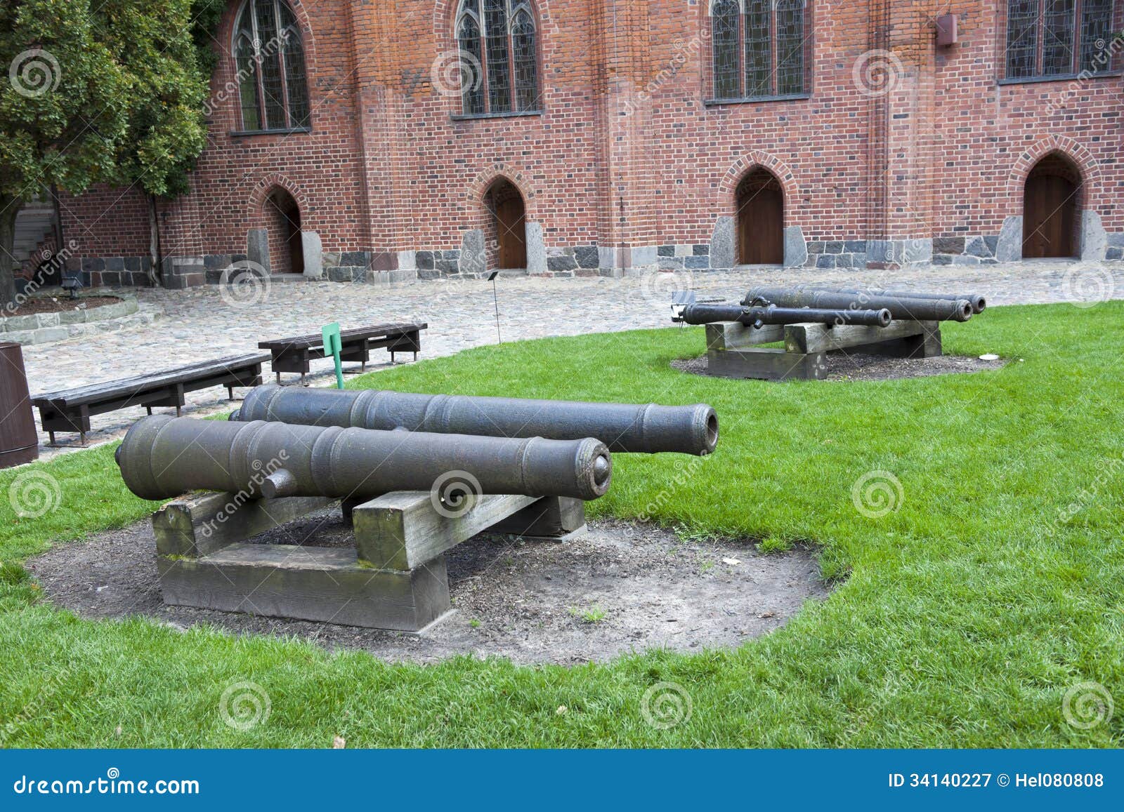 historic cannons marys castle malbork