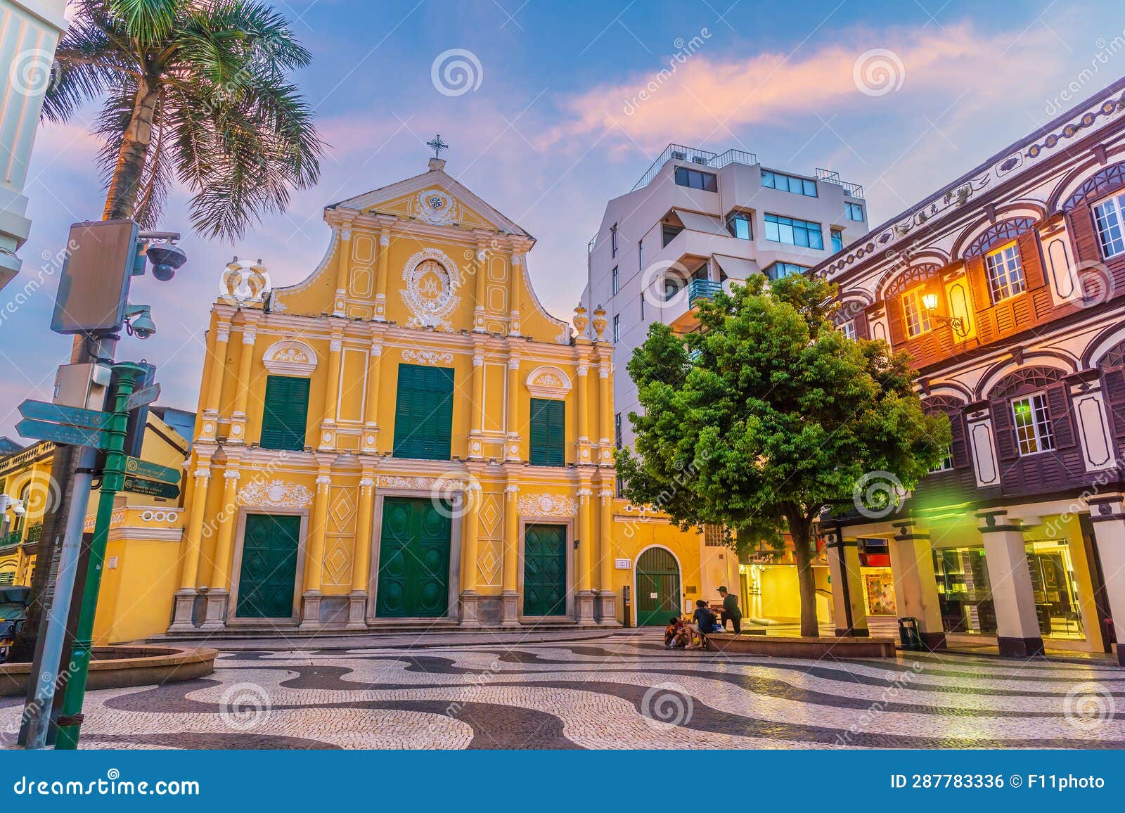 historic centre of macau. senado square in china