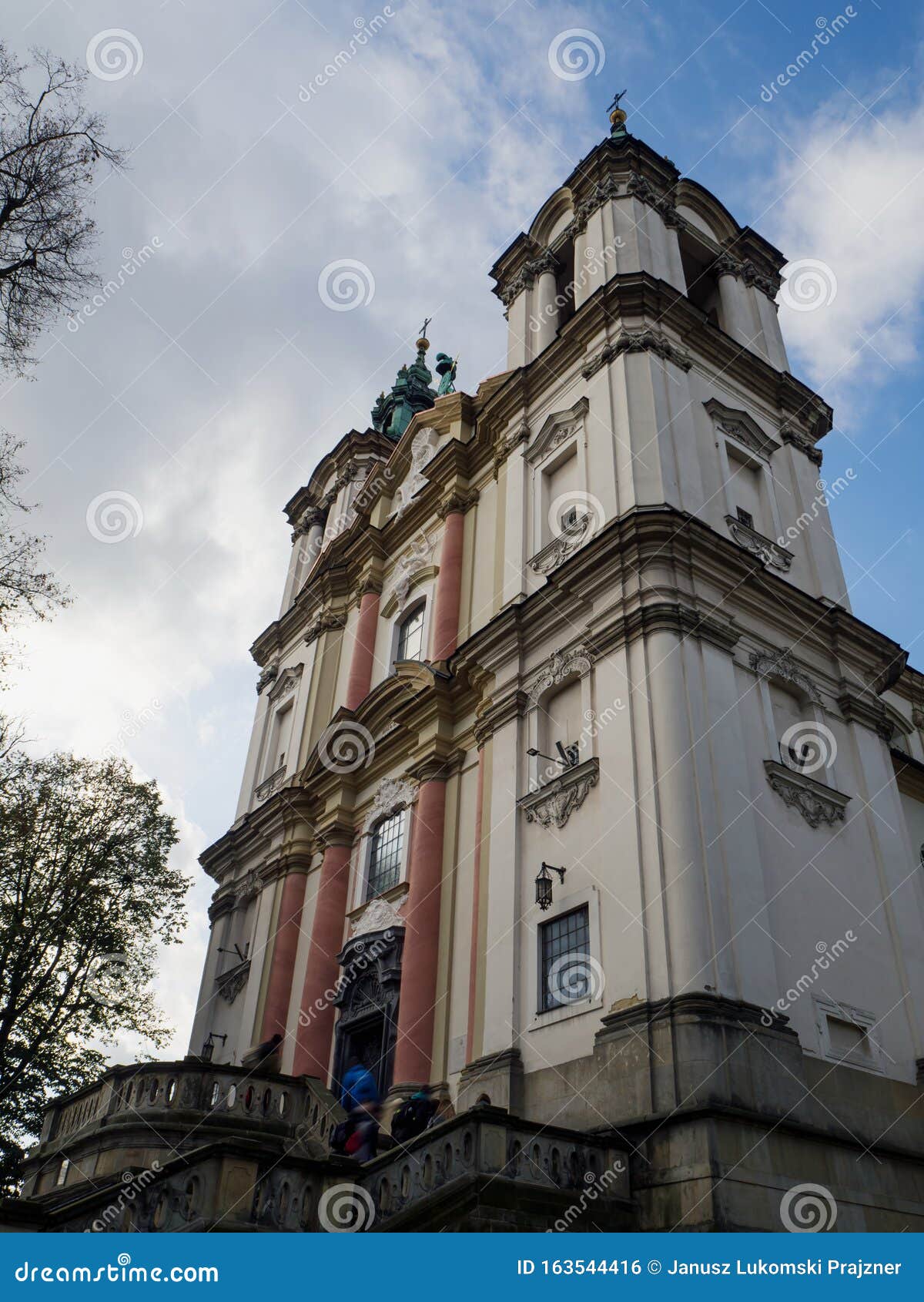 krakow, poland, church on the rock, also called skalka