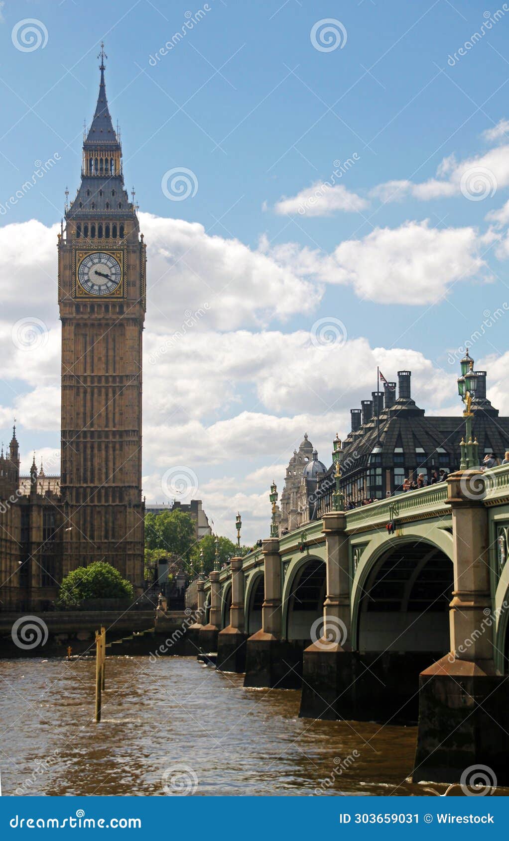 Historic Clock Tower Stands Alone in London Stock Image Image of