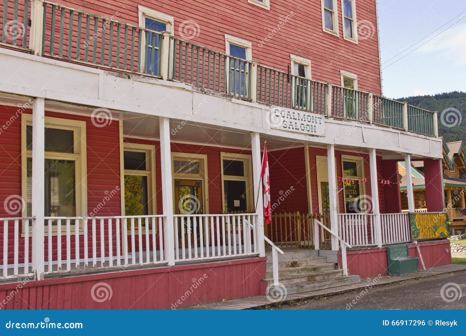 Historic Coalmont hotel editorial photo. Image of veranda 66917296
