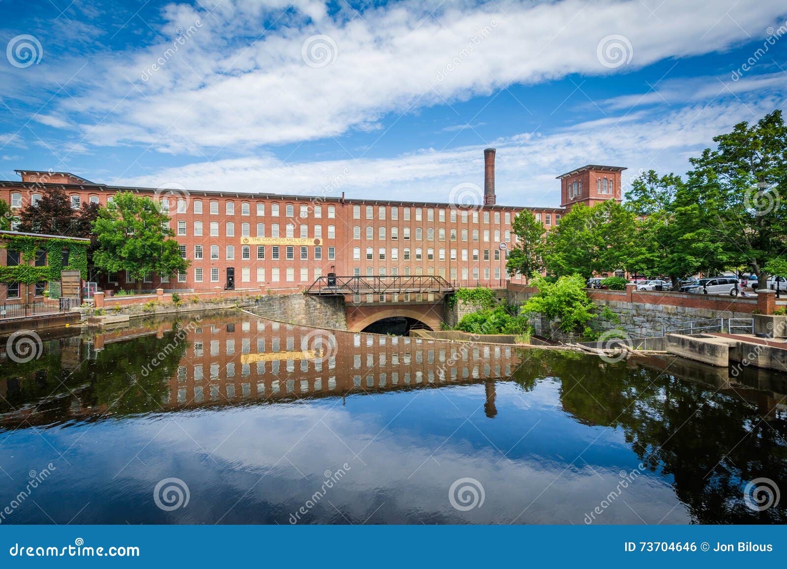 The Historic Cocheco Mill, in Dover, New Hampshire. Editorial Photo