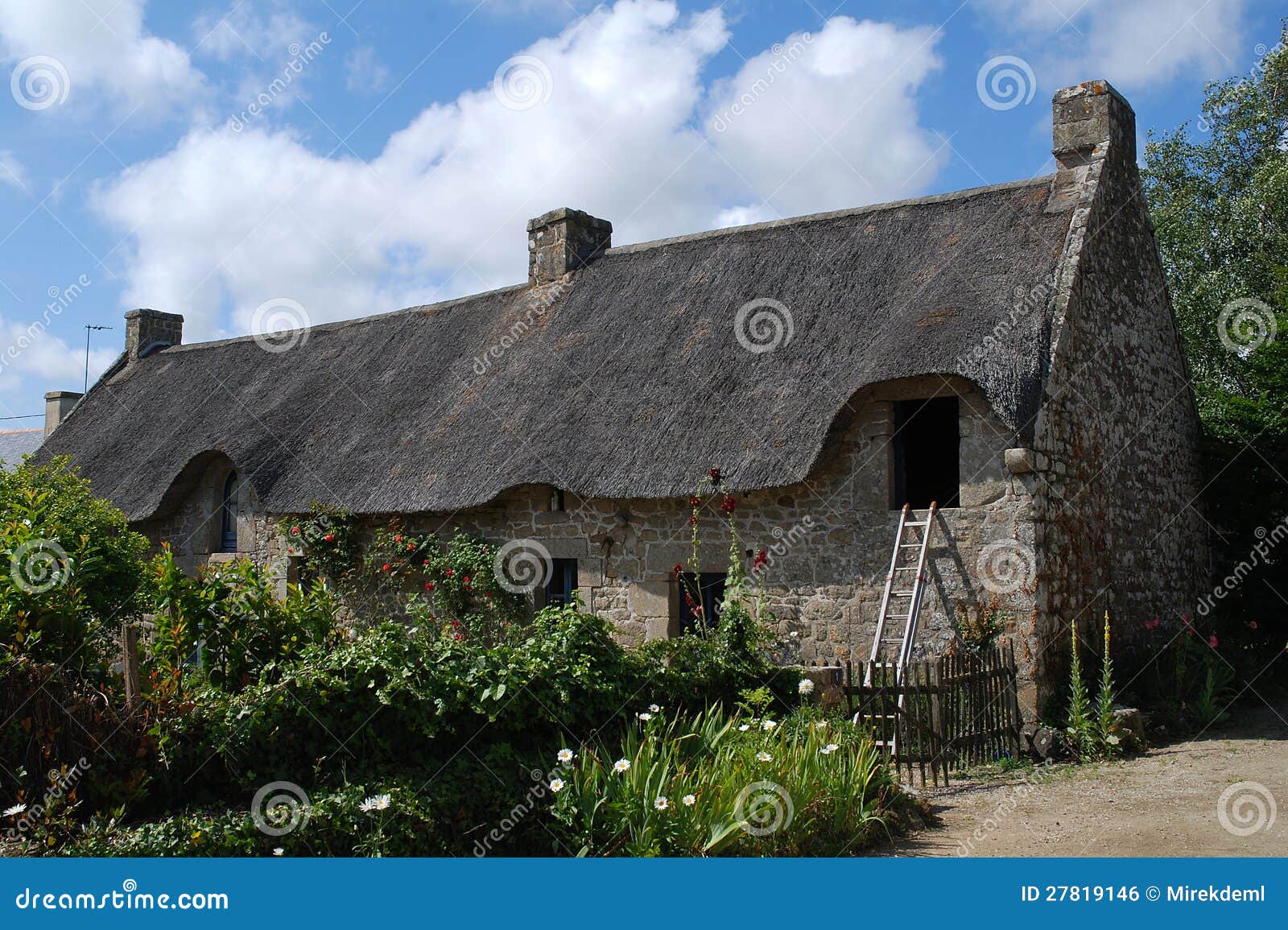 Historic Country House in Brittany Stock Photo Image of france