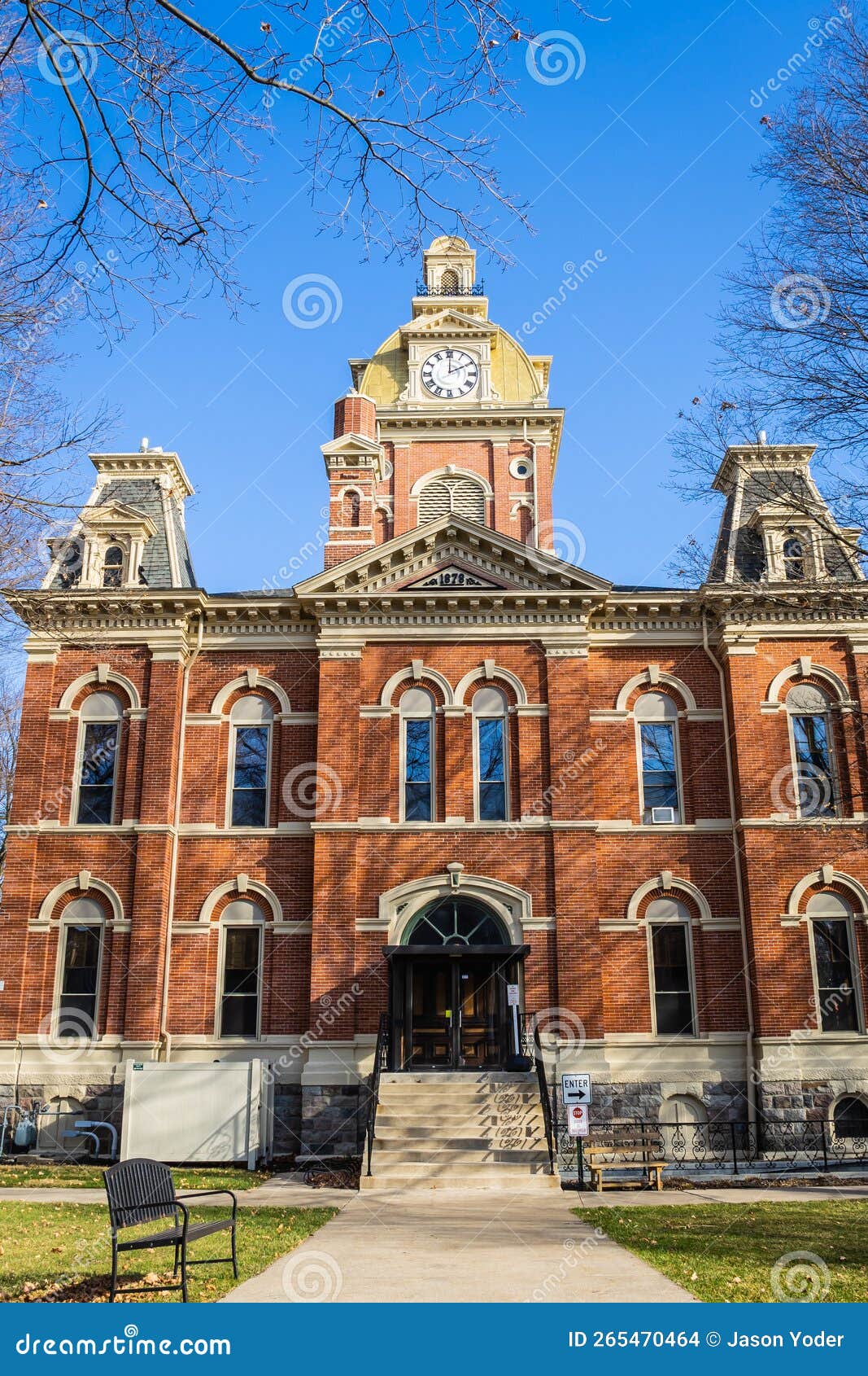 The Historic 1879 Courthouse of LaGrange, Indiana Stock Photo Image