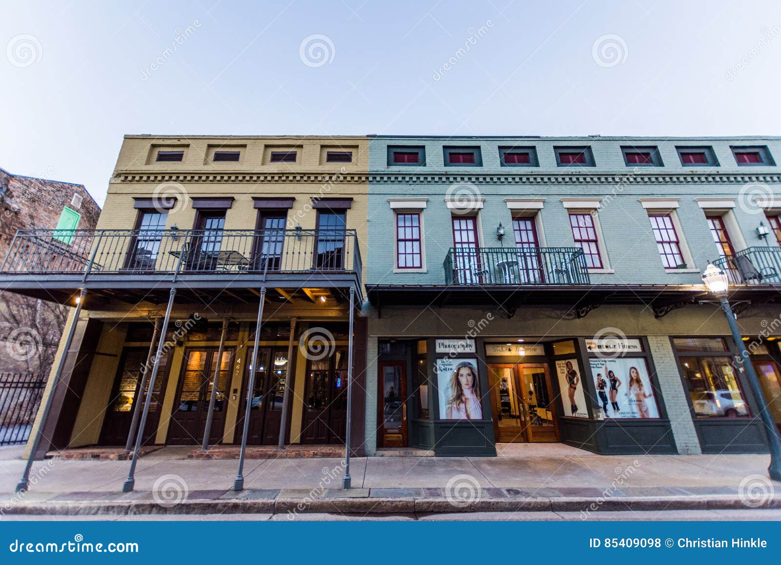 Historic Downtown Mobile, Alabama during a Warm Day Editorial Stock ...